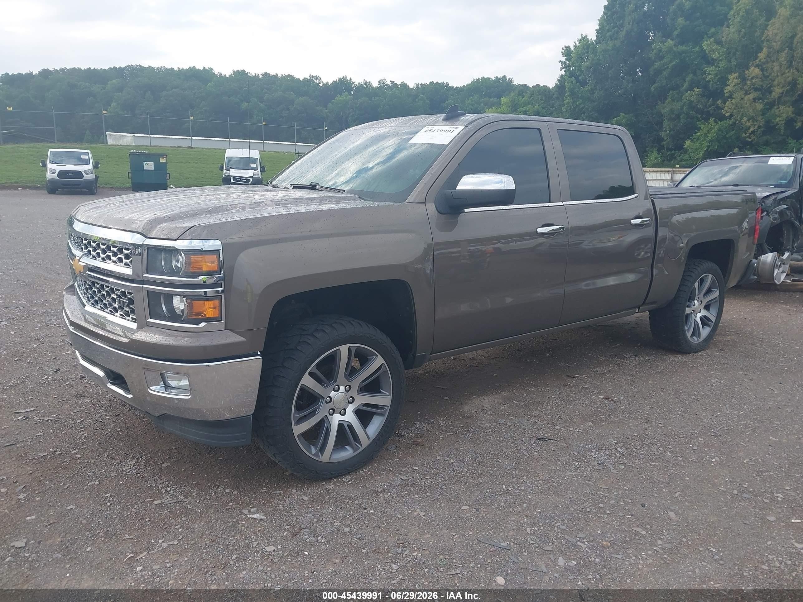2015 Chevrolet Silverado 1500 Ltz Gray vin: 3GCUKSEC4FG472510
