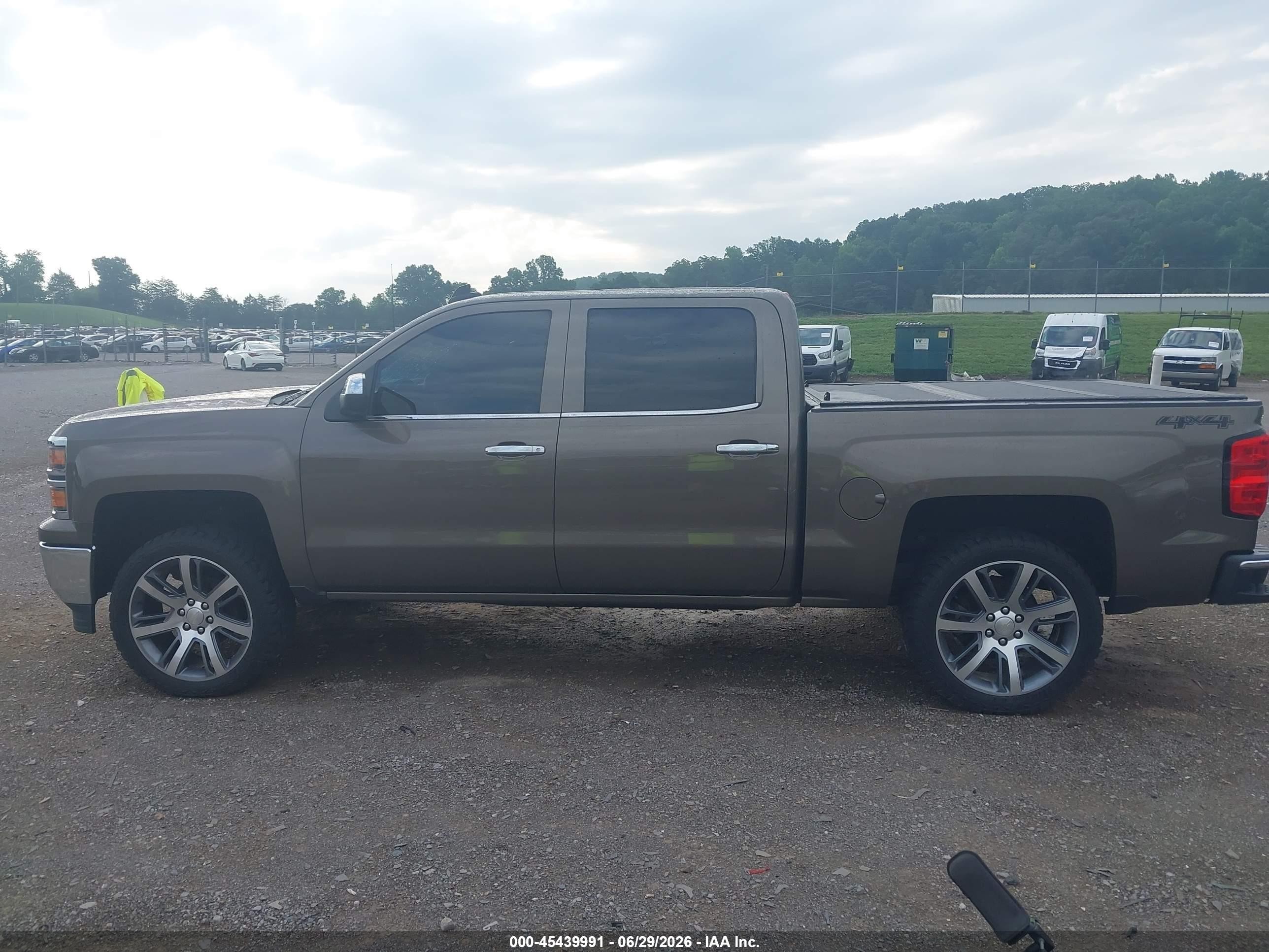 2015 Chevrolet Silverado 1500 Ltz Gray vin: 3GCUKSEC4FG472510