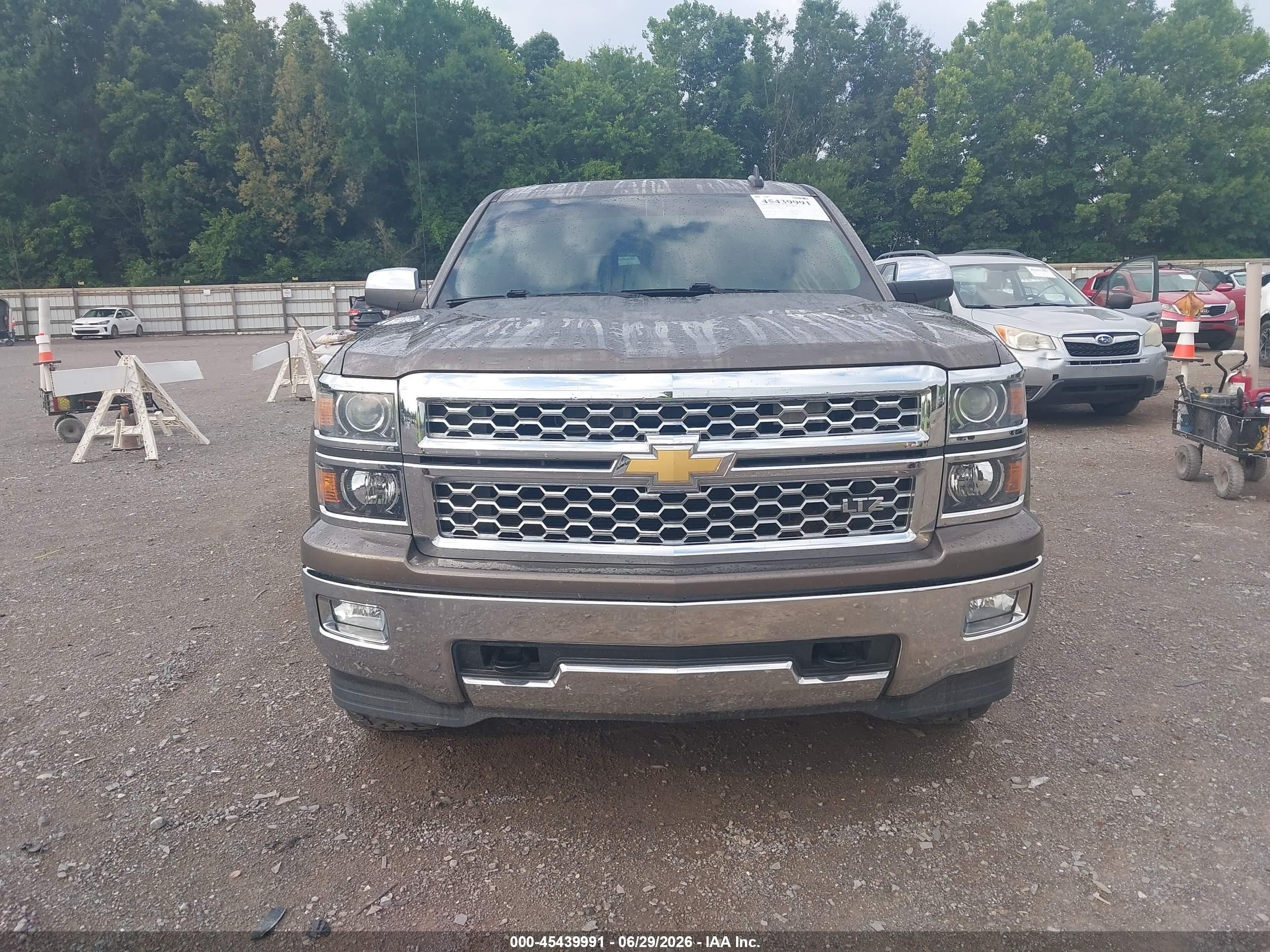 2015 Chevrolet Silverado 1500 Ltz Gray vin: 3GCUKSEC4FG472510