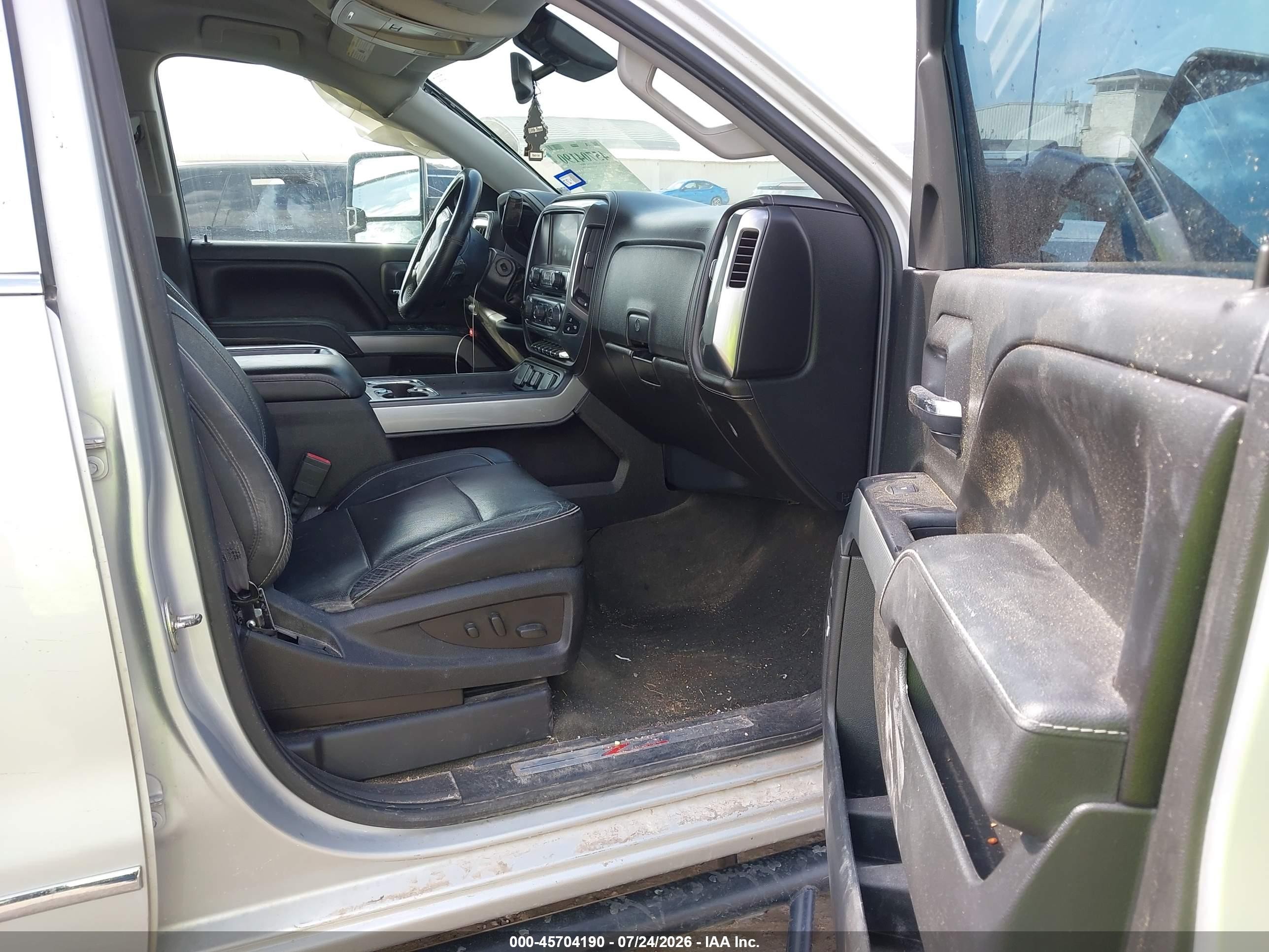 2015 Chevrolet Silverado 1500 Ltz Silver vin: 3GCUKSEC4FG474547
