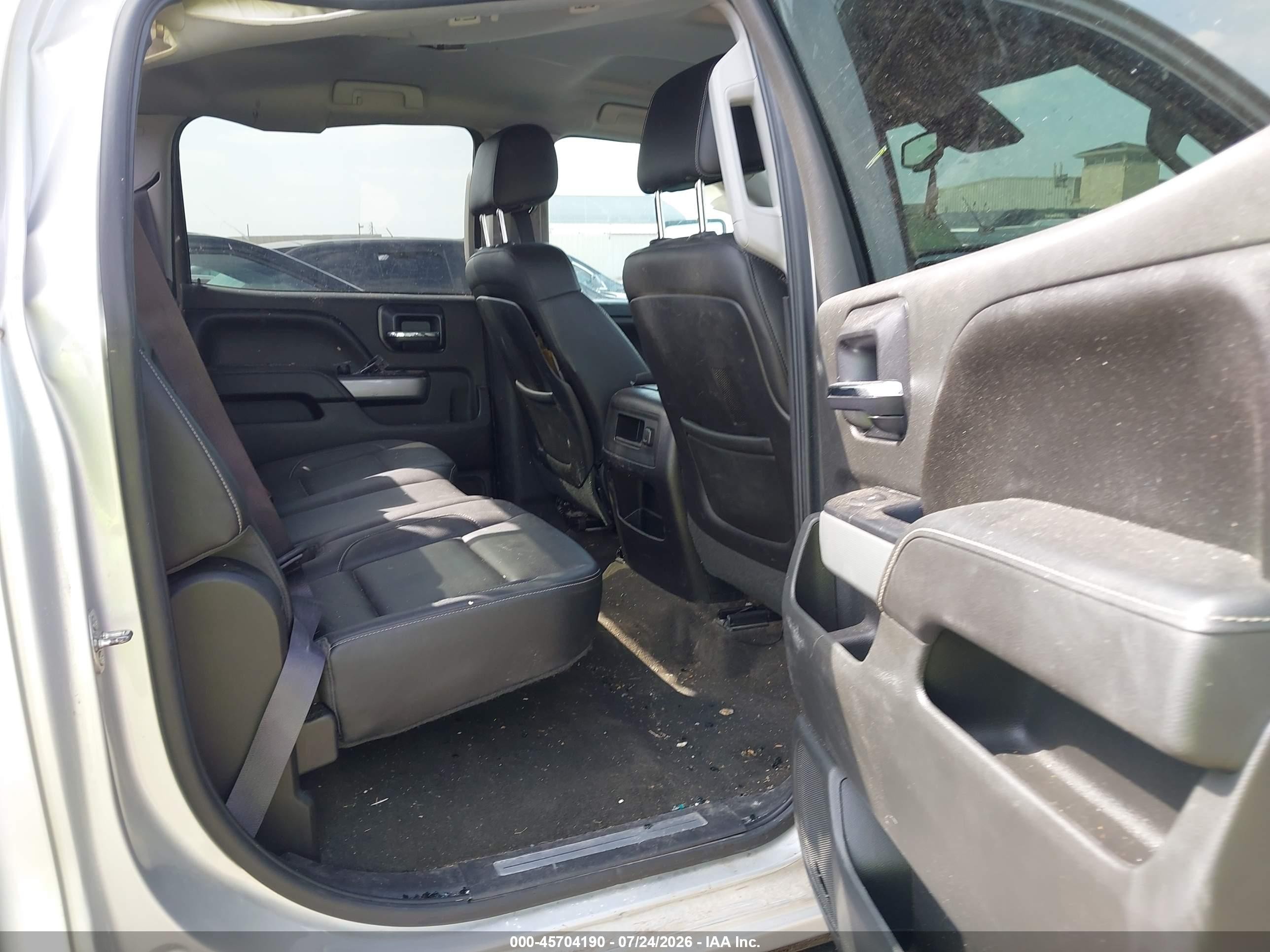 2015 Chevrolet Silverado 1500 Ltz Silver vin: 3GCUKSEC4FG474547