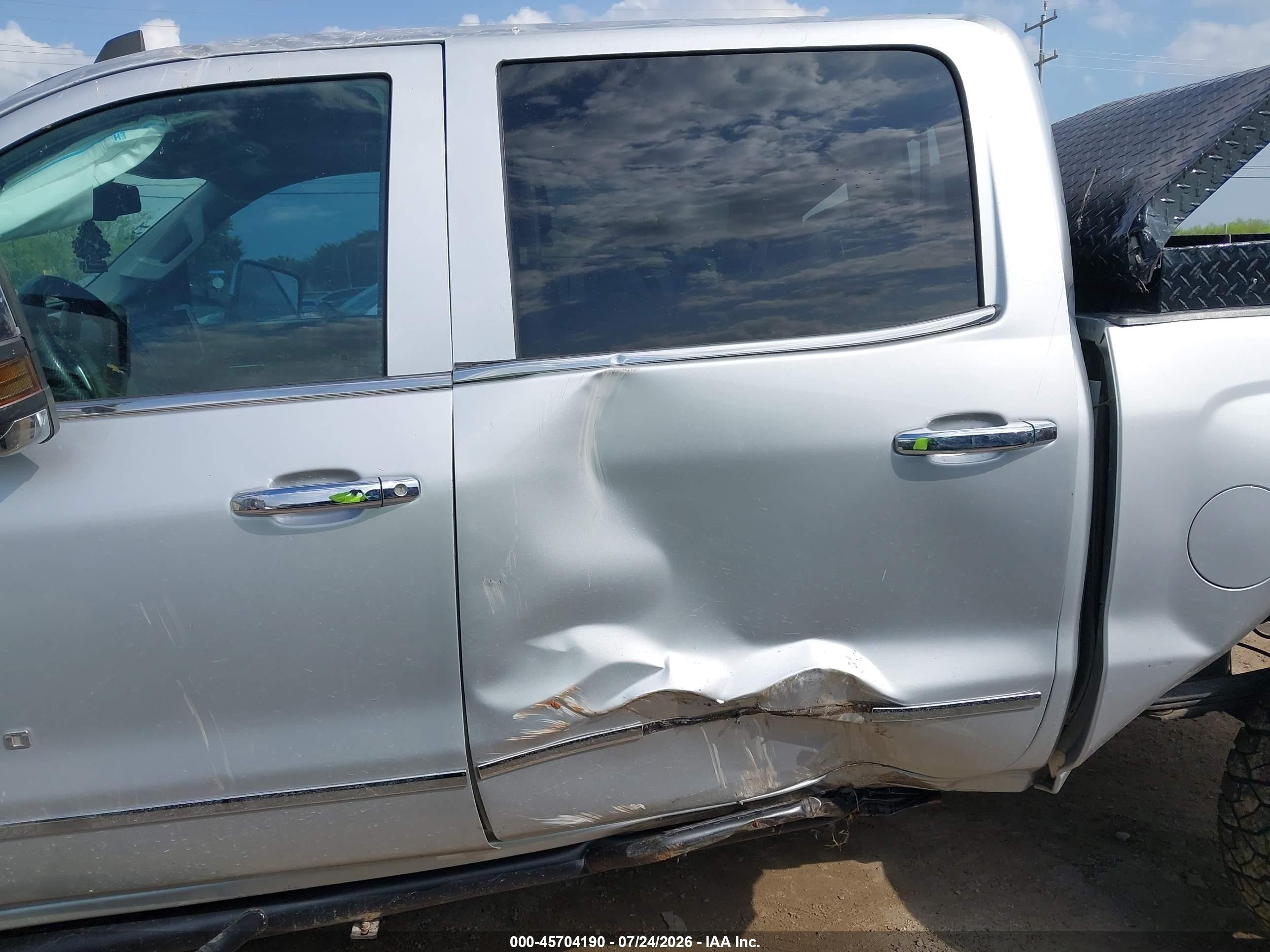 2015 Chevrolet Silverado 1500 Ltz Silver vin: 3GCUKSEC4FG474547
