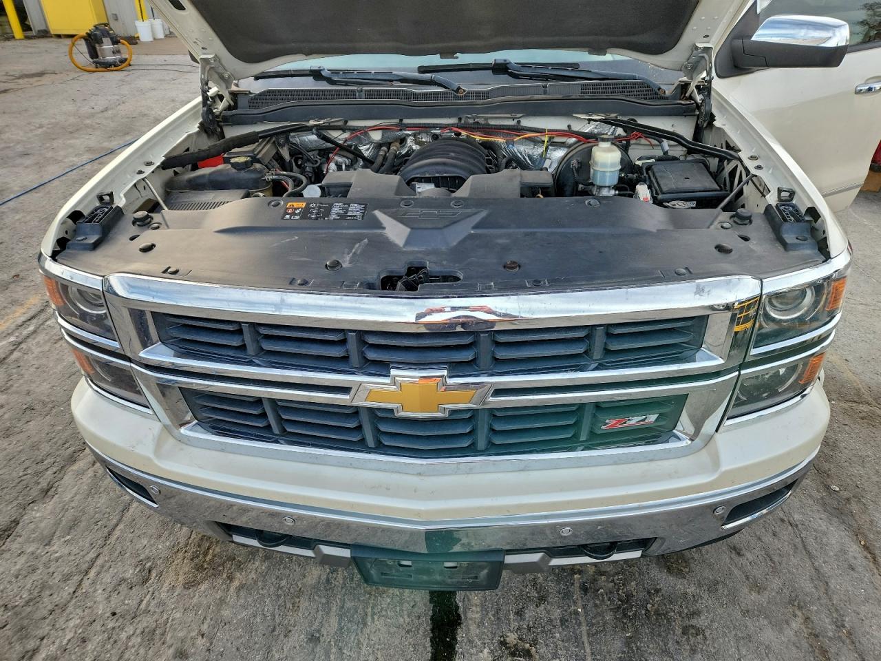2014 Chevrolet Silverado K1500 Ltz White vin: 3GCUKSEC5EG147816