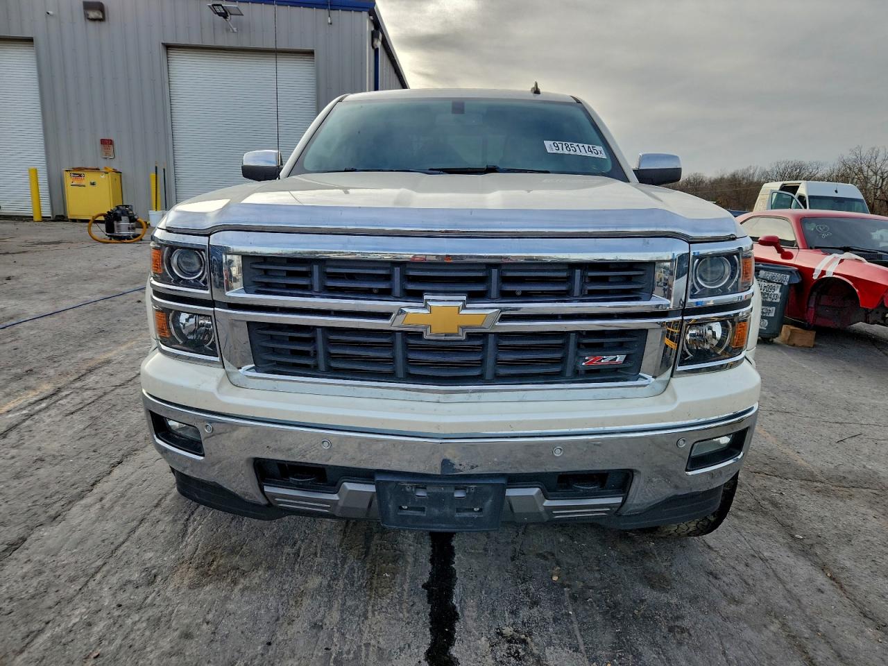 2014 Chevrolet Silverado K1500 Ltz White vin: 3GCUKSEC5EG147816