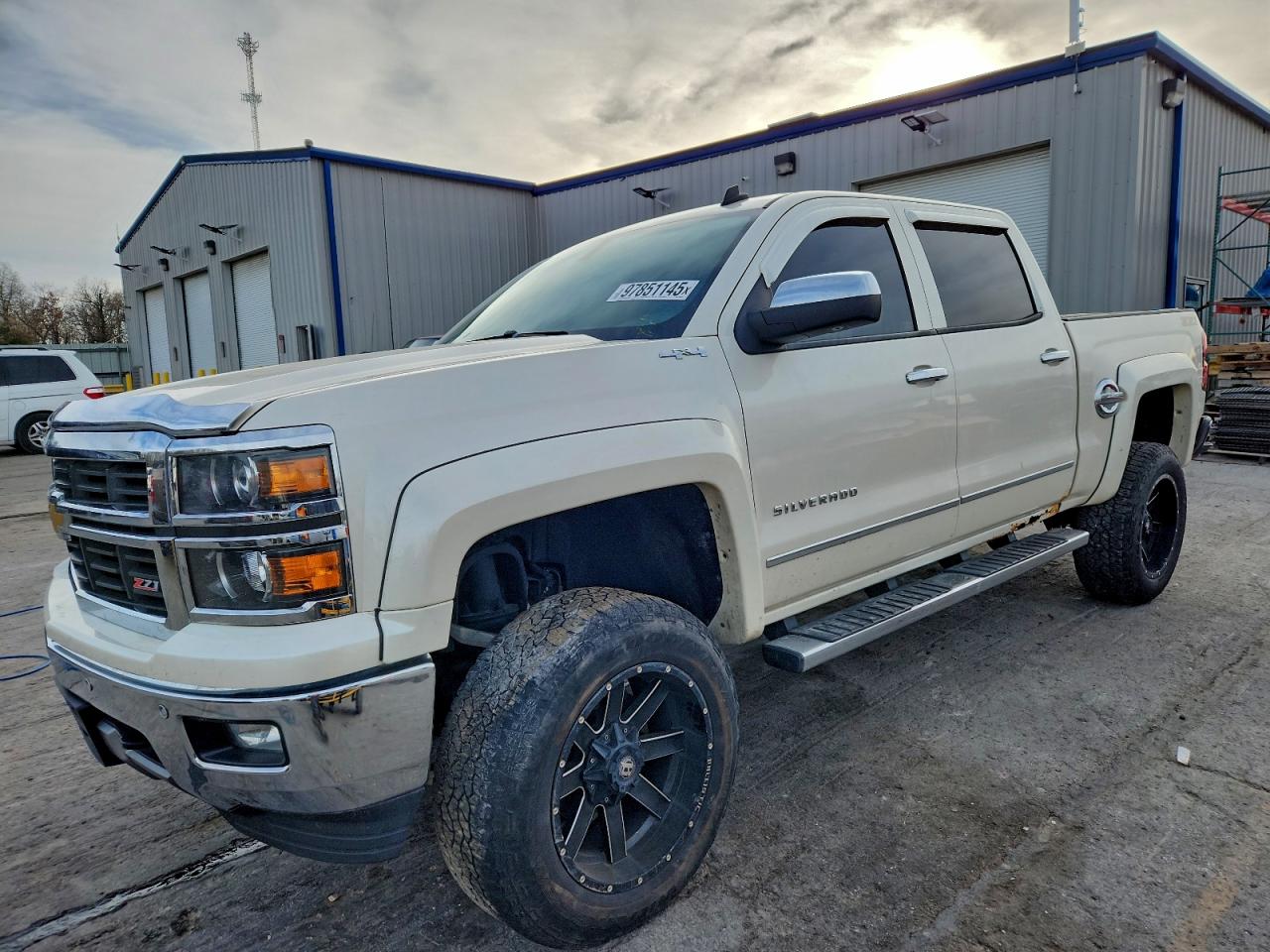 2014 Chevrolet Silverado K1500 Ltz White vin: 3GCUKSEC5EG147816