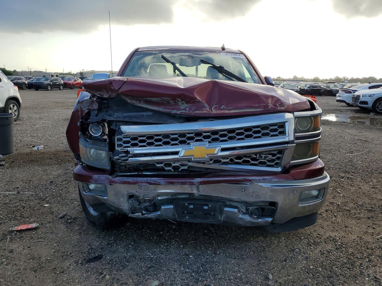 2014 Chevrolet Silverado K1500 Ltz Maroon vin: 3GCUKSEC5EG193646