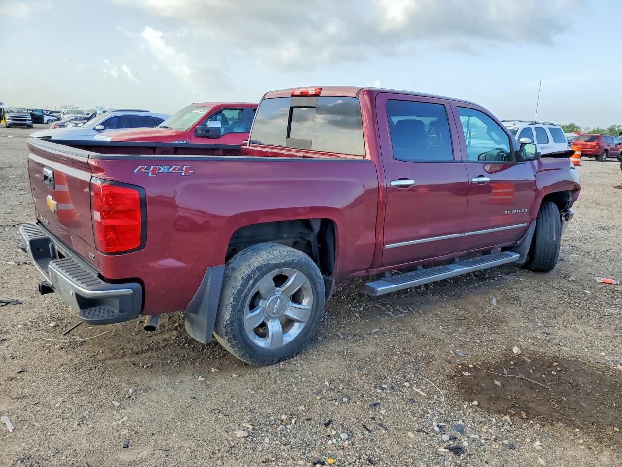 2014 Chevrolet Silverado K1500 Ltz Maroon vin: 3GCUKSEC5EG193646
