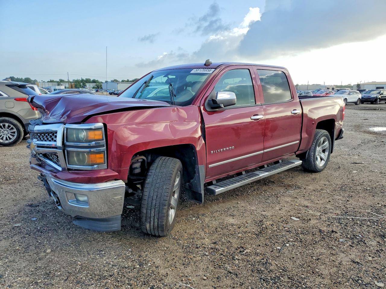 2014 Chevrolet Silverado K1500 Ltz Maroon vin: 3GCUKSEC5EG193646