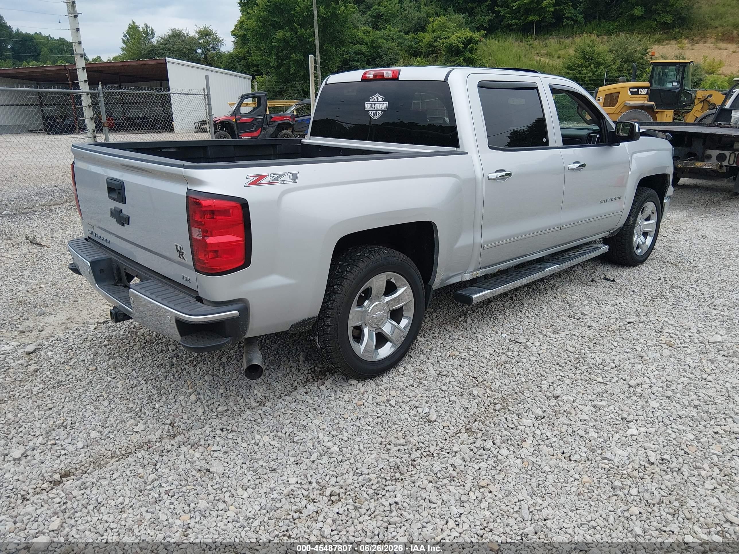 2014 Chevrolet Silverado 1500 Ltz Silver vin: 3GCUKSEC5EG285520