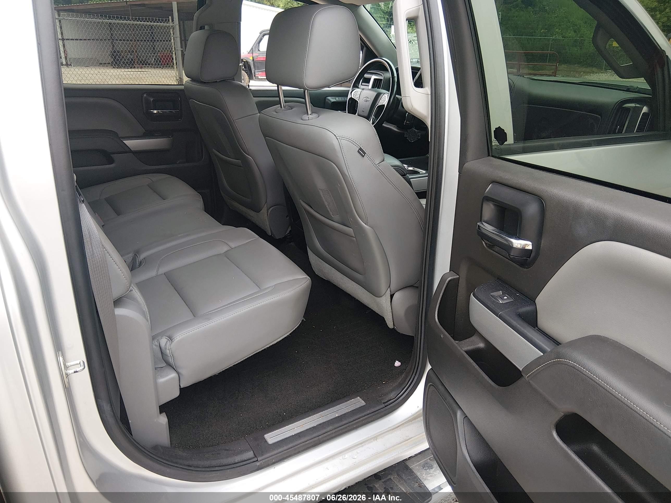 2014 Chevrolet Silverado 1500 Ltz Silver vin: 3GCUKSEC5EG285520