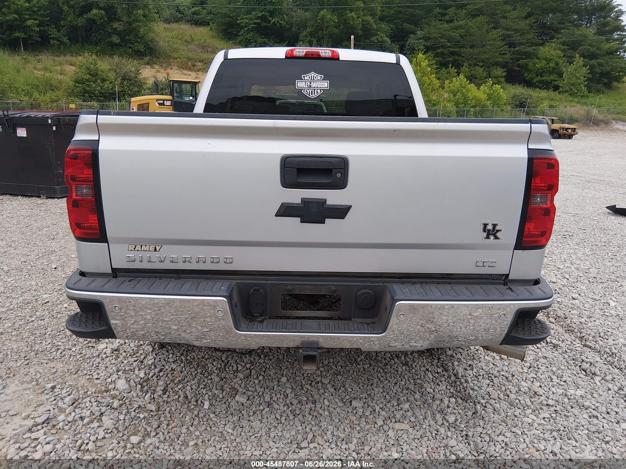 2014 Chevrolet Silverado 1500 Ltz Silver vin: 3GCUKSEC5EG285520