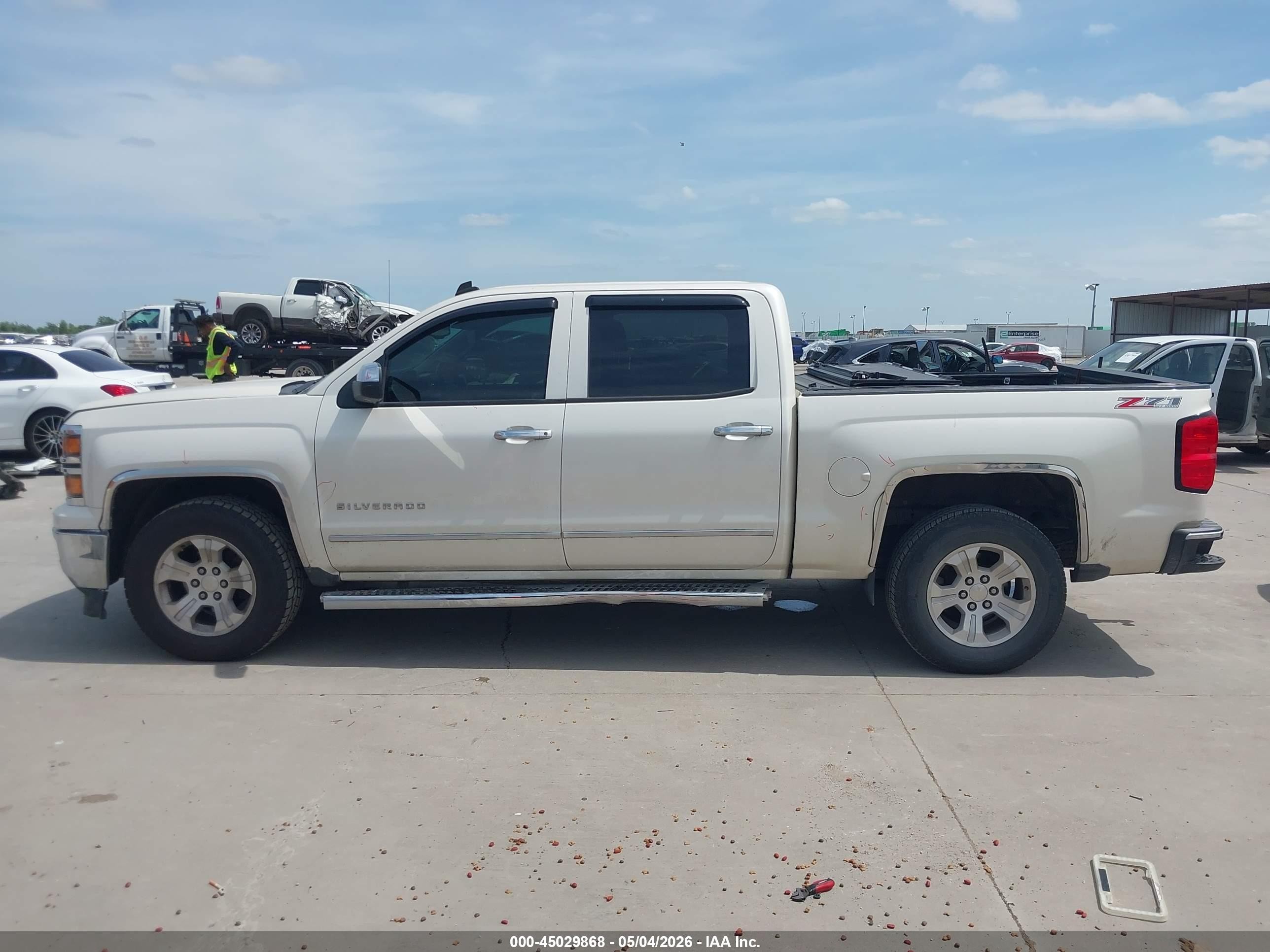 2014 Chevrolet Silverado 1500 2lz Белый vin: 3GCUKSEC5EG367957