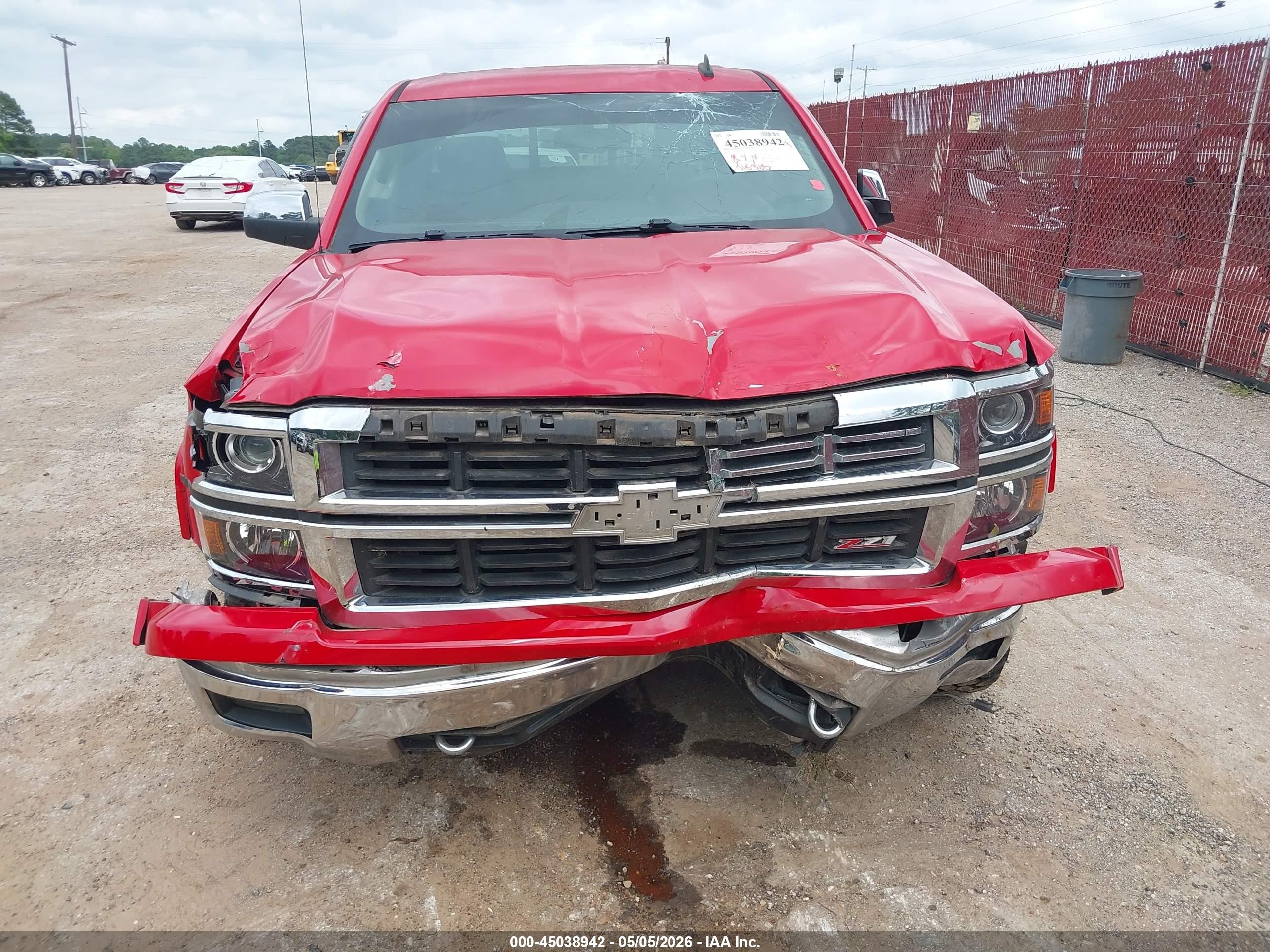 2014 Chevrolet Silverado 1500 2lz Red vin: 3GCUKSEC5EG438767