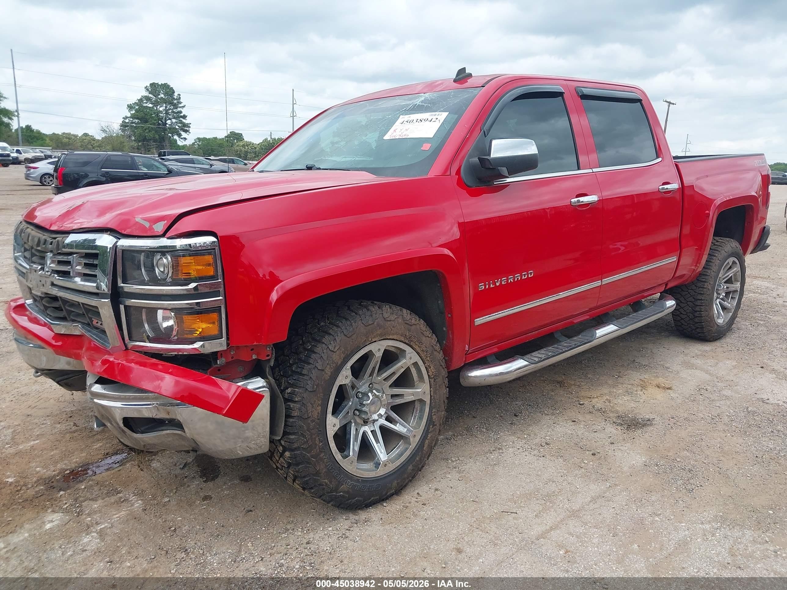2014 Chevrolet Silverado 1500 2lz Red vin: 3GCUKSEC5EG438767