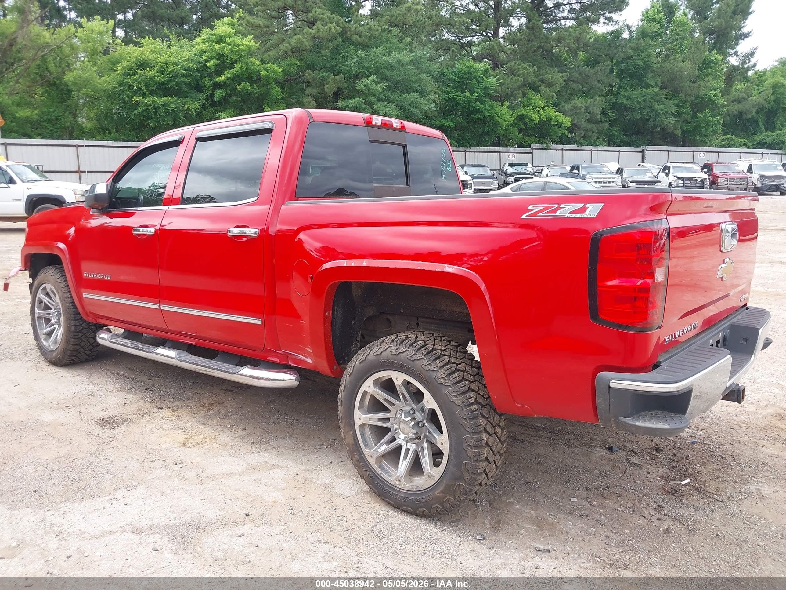 2014 Chevrolet Silverado 1500 2lz Red vin: 3GCUKSEC5EG438767