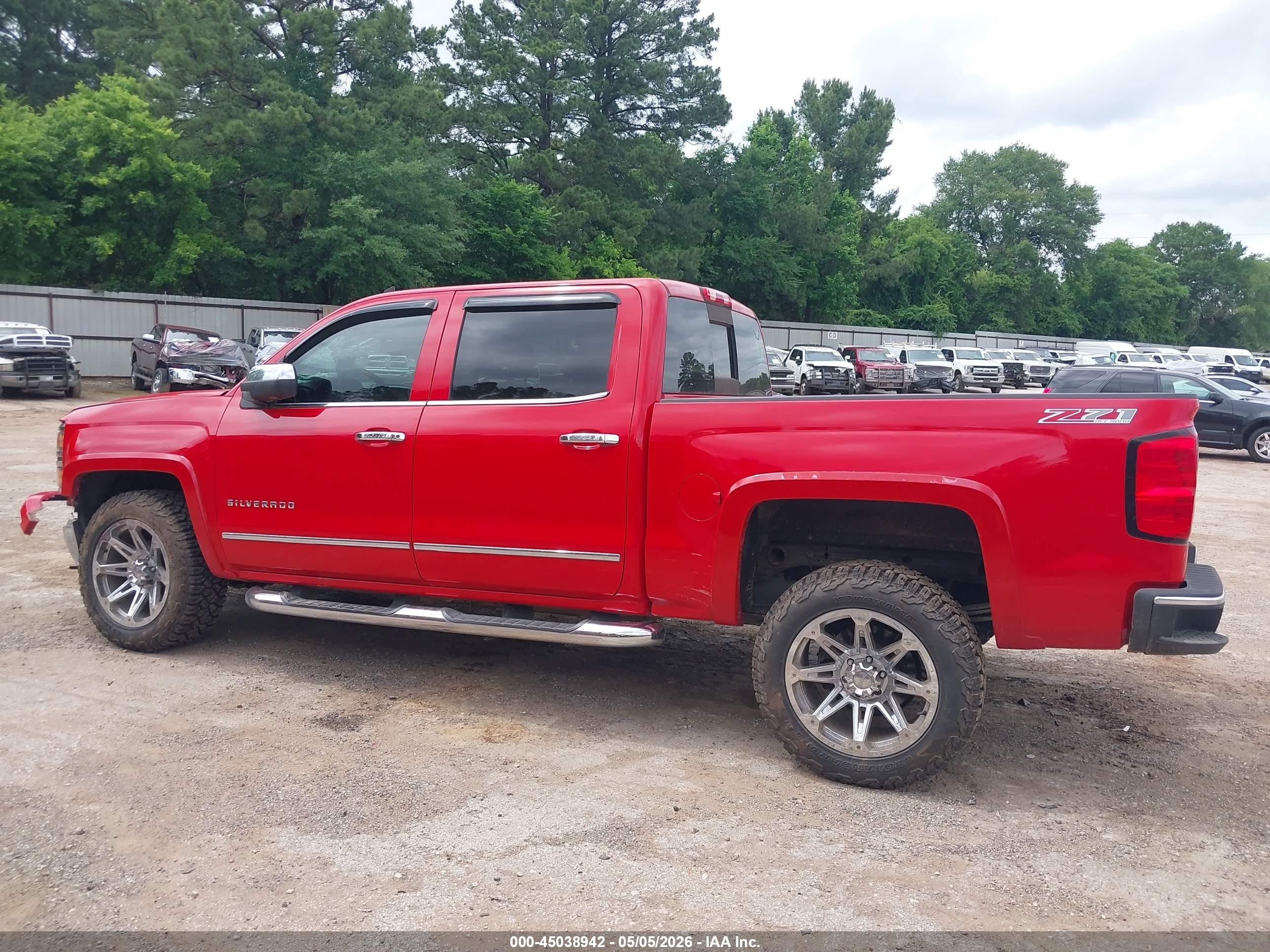 2014 Chevrolet Silverado 1500 2lz Red vin: 3GCUKSEC5EG438767