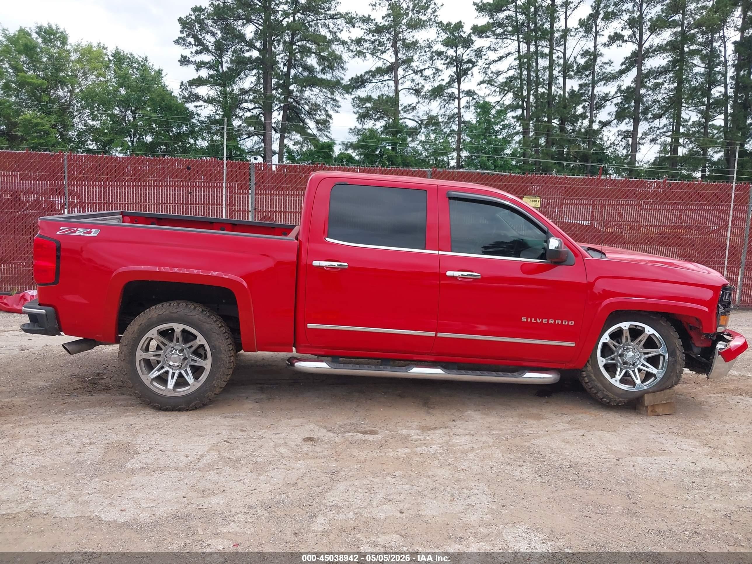 2014 Chevrolet Silverado 1500 2lz Red vin: 3GCUKSEC5EG438767
