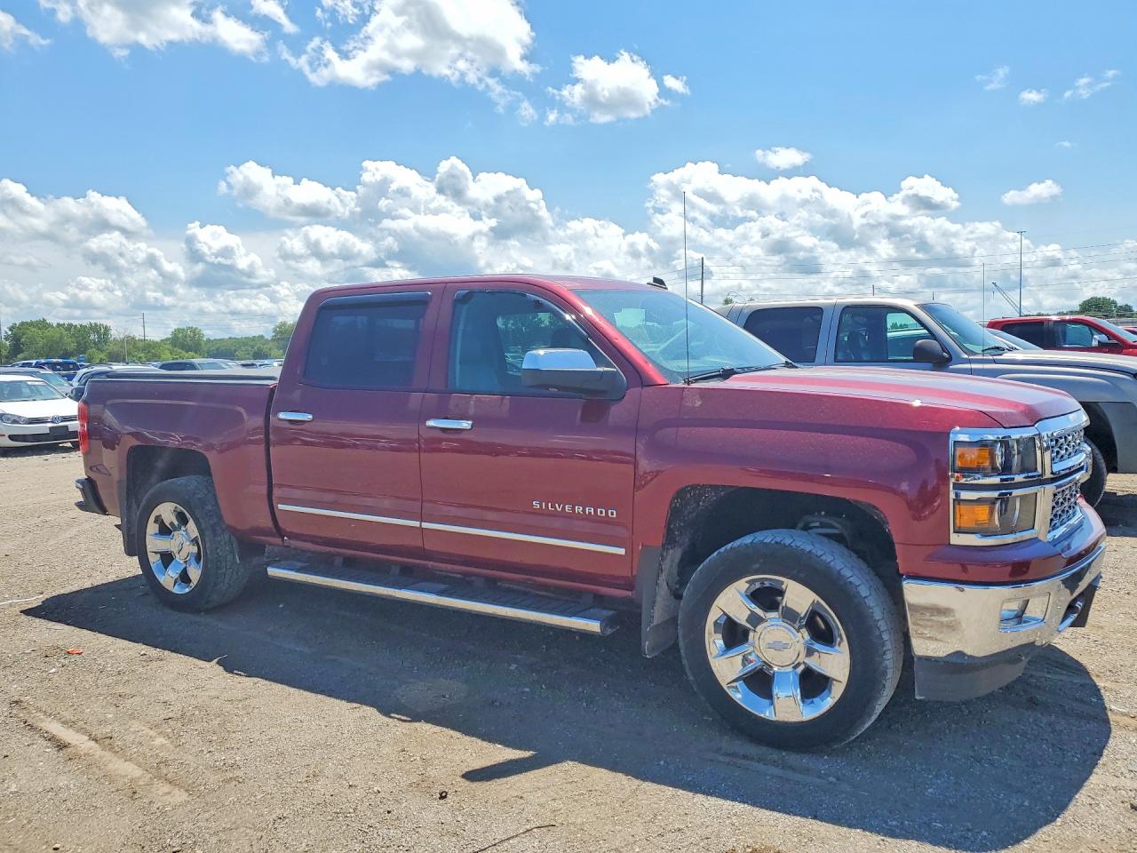2014 Chevrolet Silverado K1500 Ltz Burgundy vin: 3GCUKSEC5EG530896