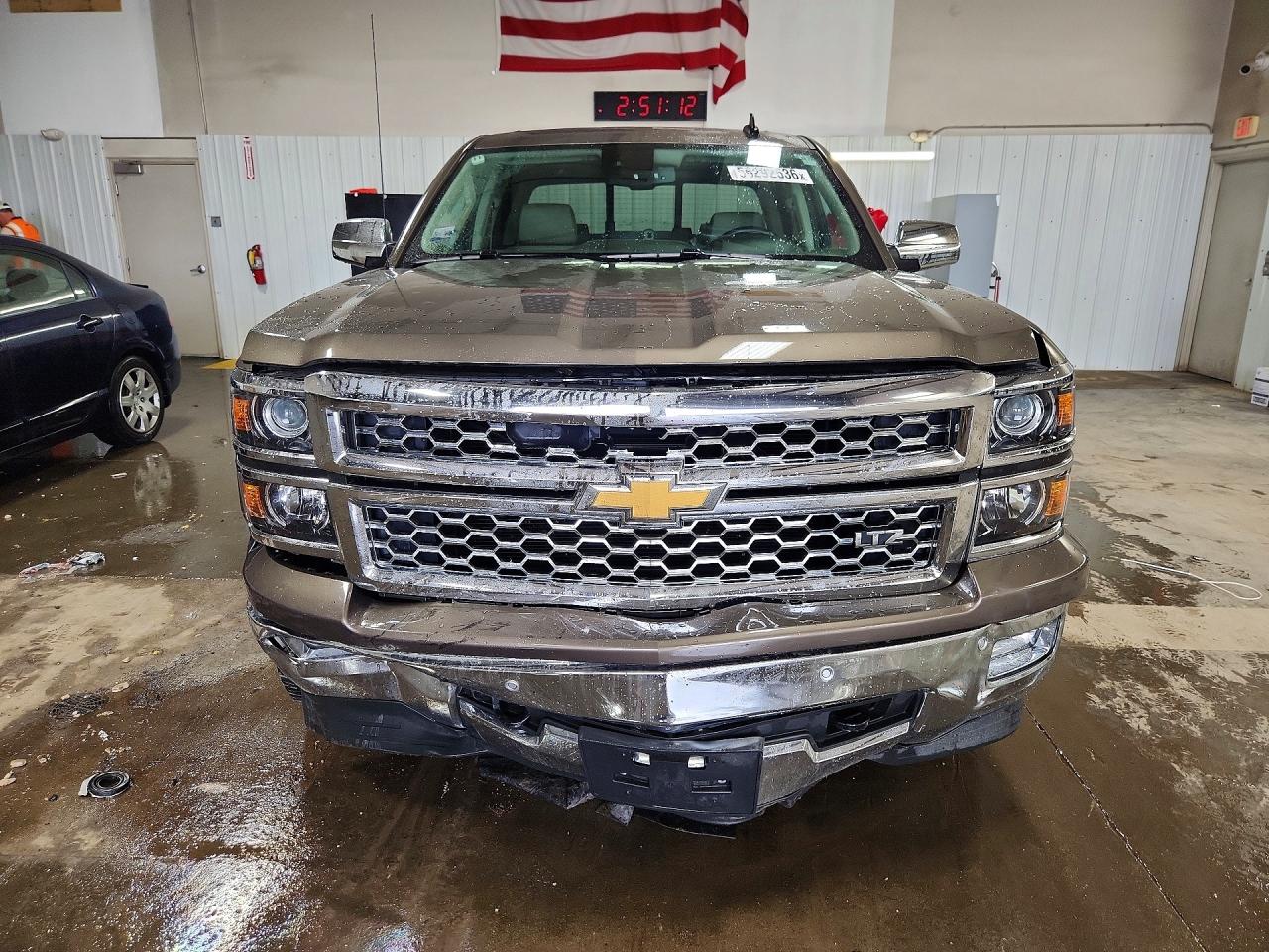 2015 Chevrolet Silverado K1500 Ltz Brown vin: 3GCUKSEC5FG273711