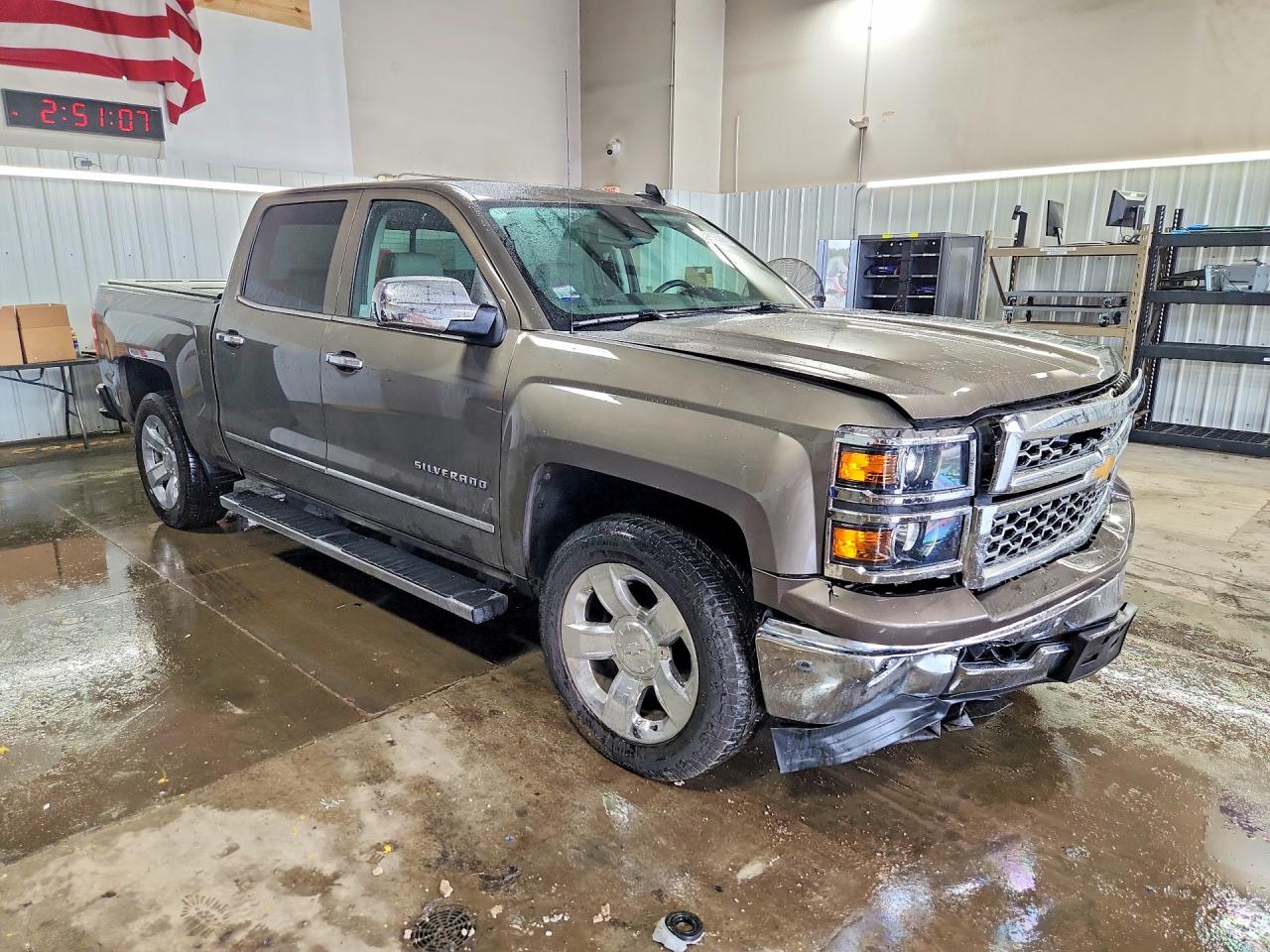 2015 Chevrolet Silverado K1500 Ltz Brown vin: 3GCUKSEC5FG273711