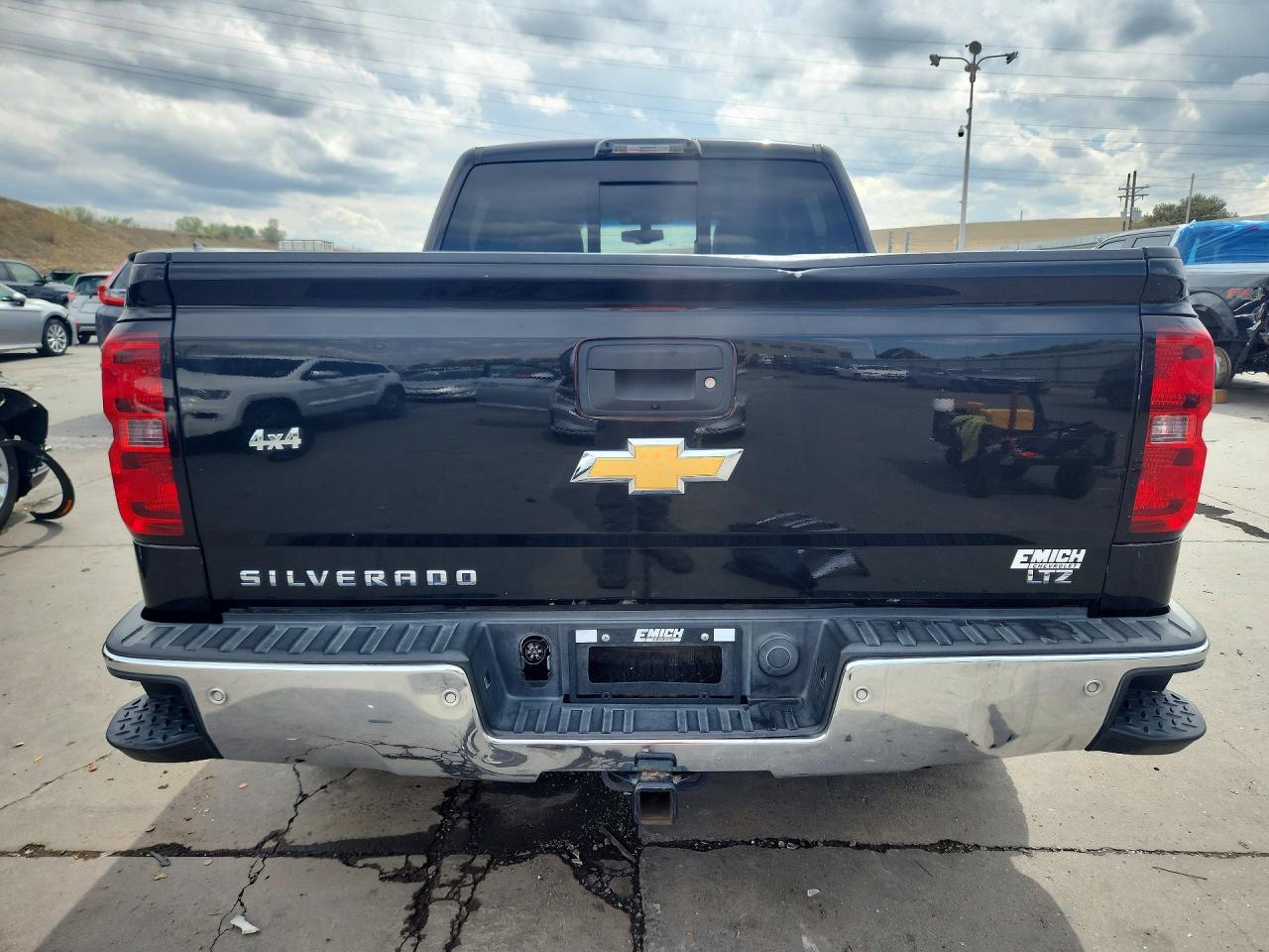 2015 Chevrolet Silverado K1500 Ltz Black vin: 3GCUKSEC5FG444196