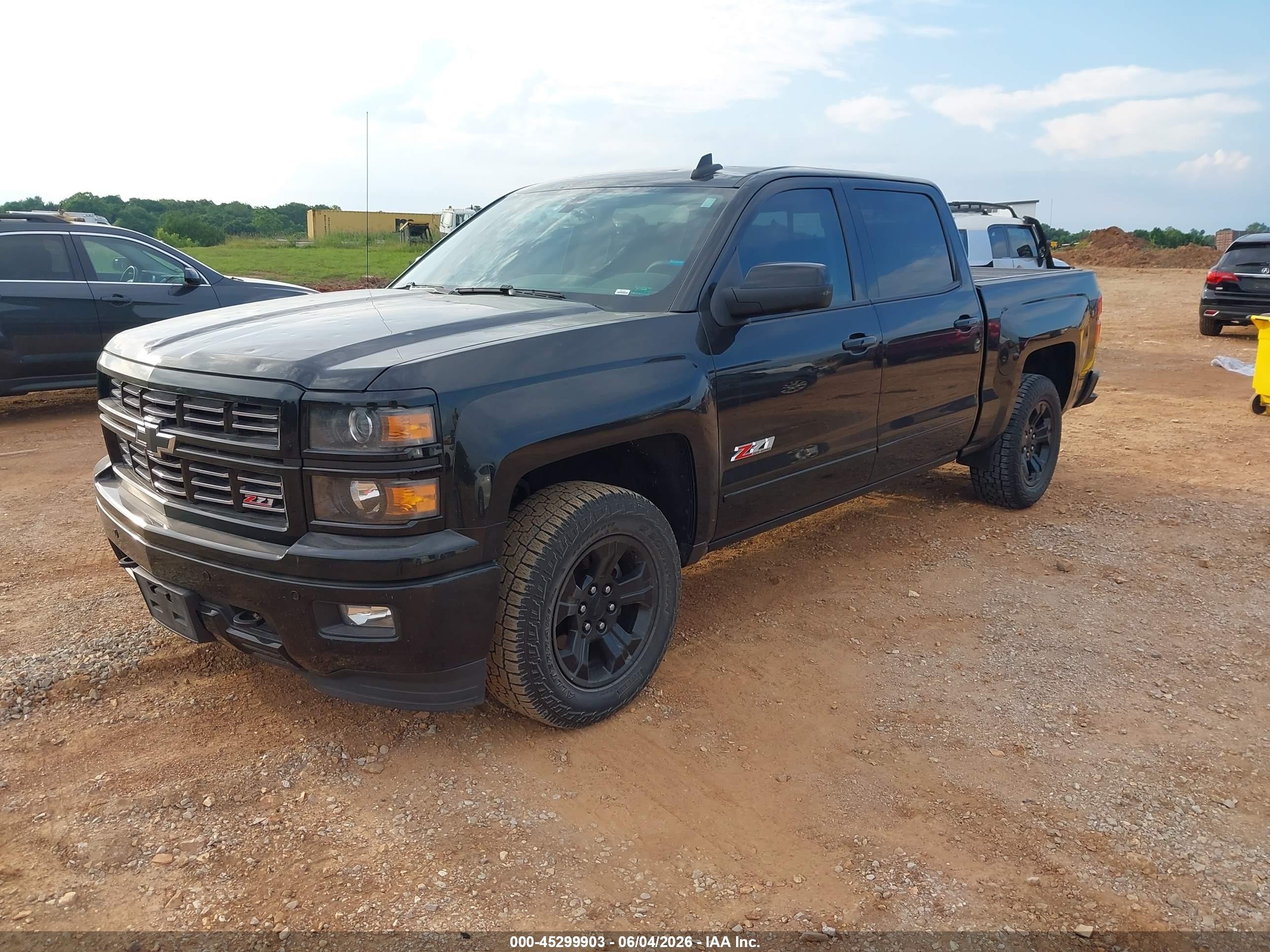 2015 Chevrolet Silverado 1500 2lz Black vin: 3GCUKSEC5FG448507