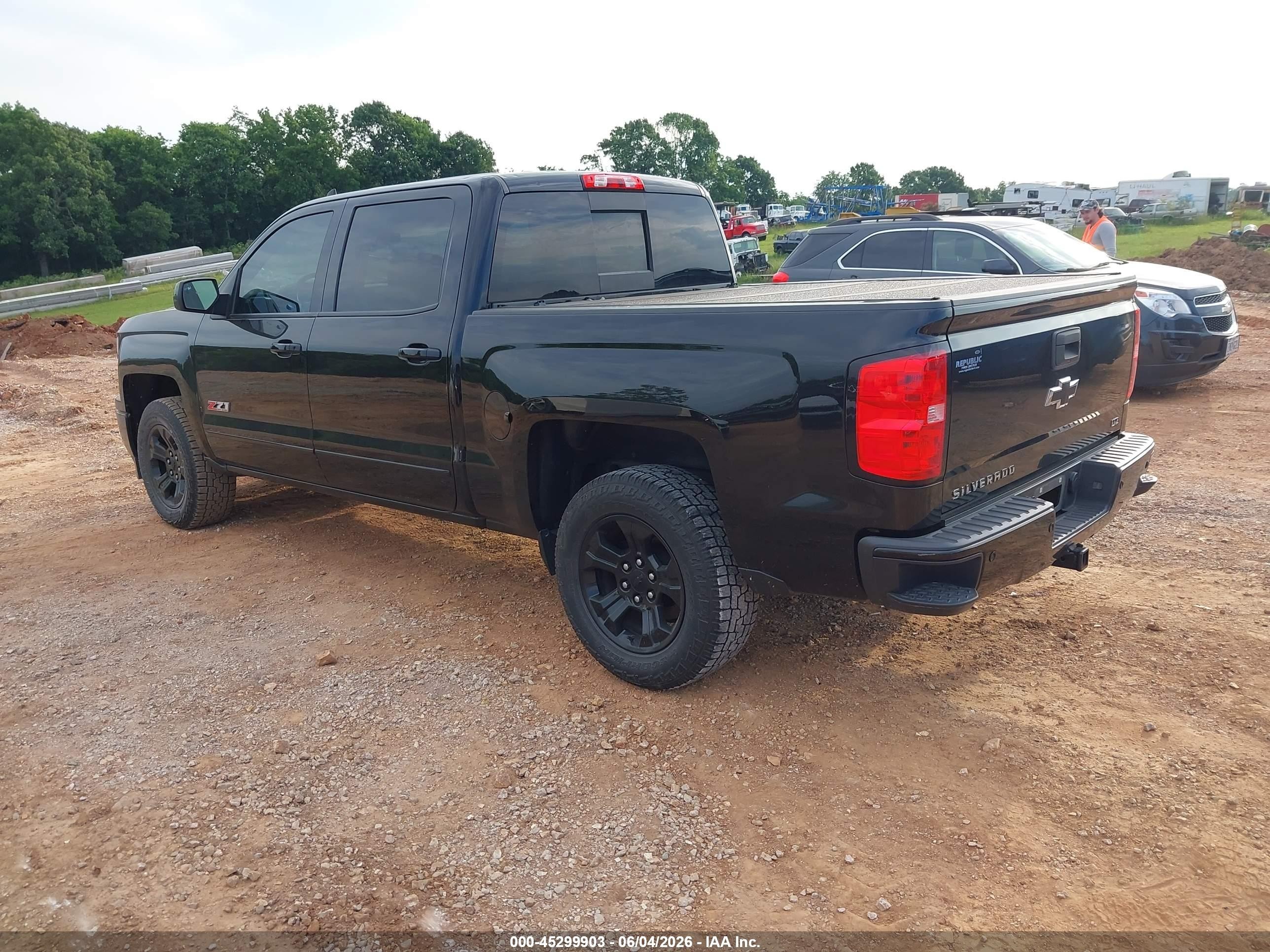 2015 Chevrolet Silverado 1500 2lz Black vin: 3GCUKSEC5FG448507