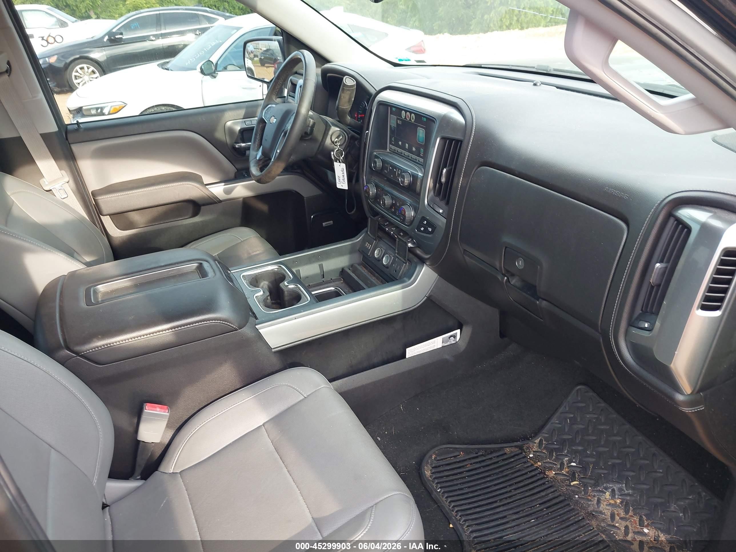 2015 Chevrolet Silverado 1500 2lz Black vin: 3GCUKSEC5FG448507