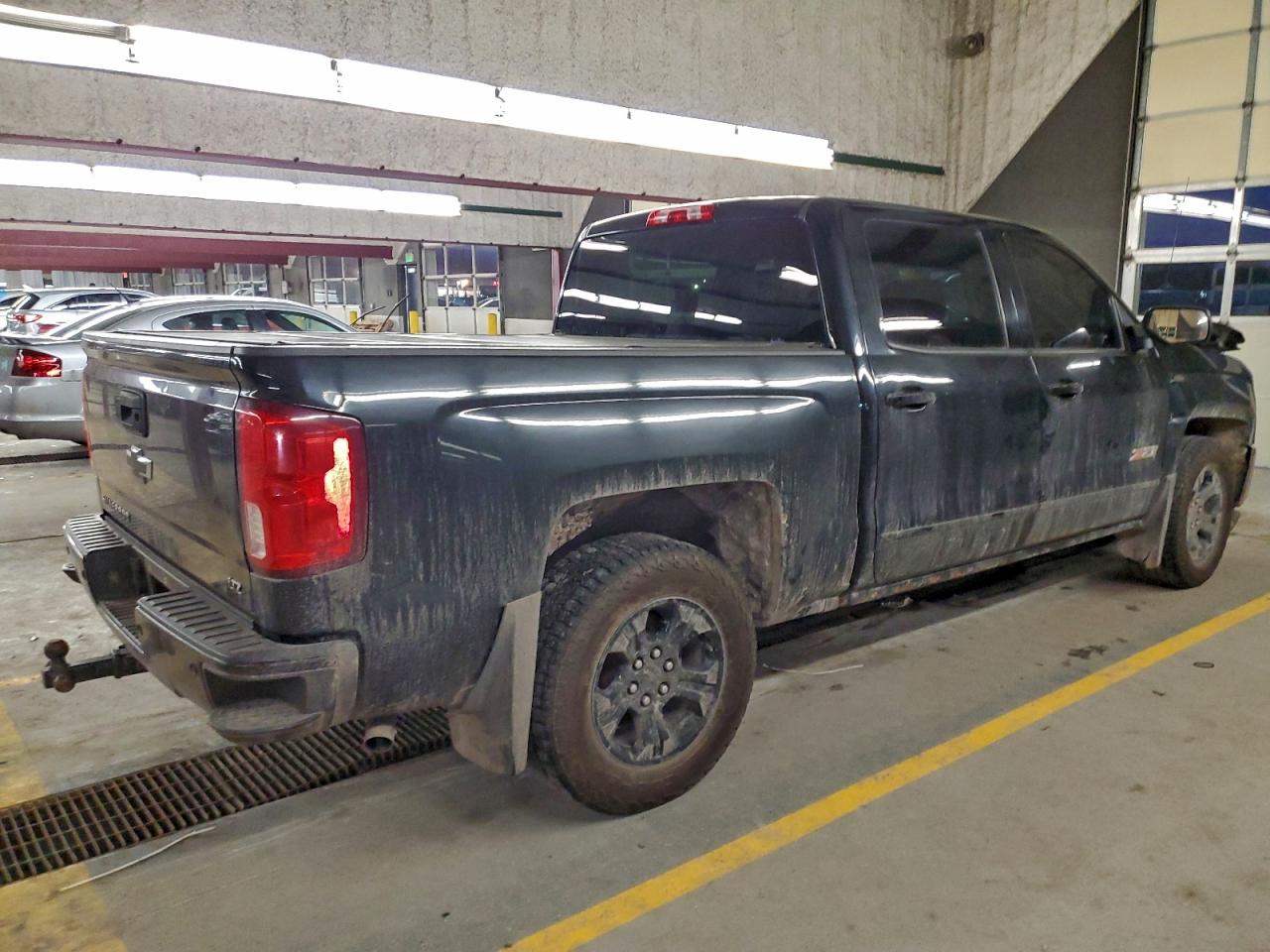 2017 Chevrolet Silverado K1500 Ltz Black vin: 3GCUKSEC5HG469392