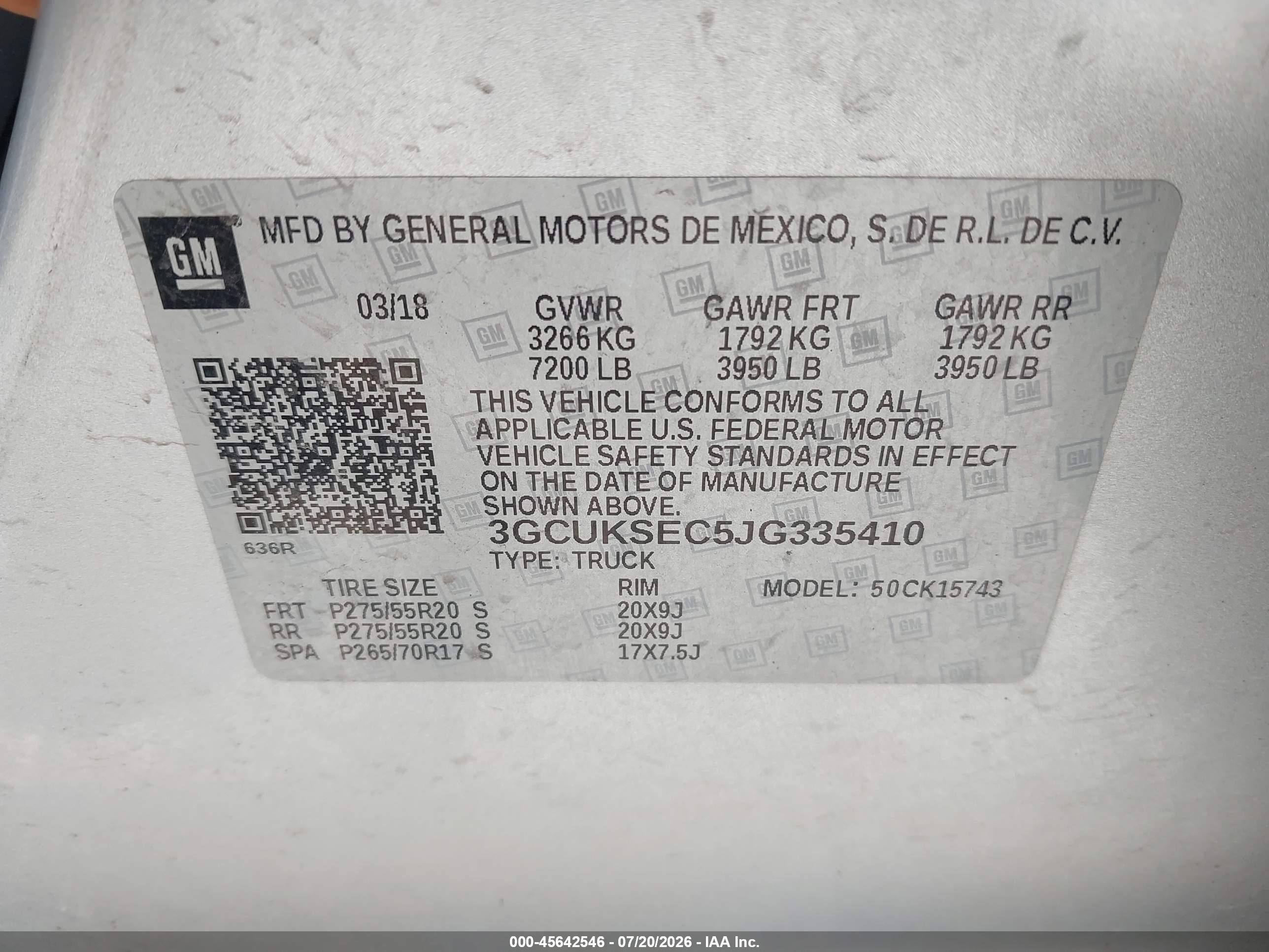 2018 Chevrolet Silverado 1500 2lz Серебряный vin: 3GCUKSEC5JG335410