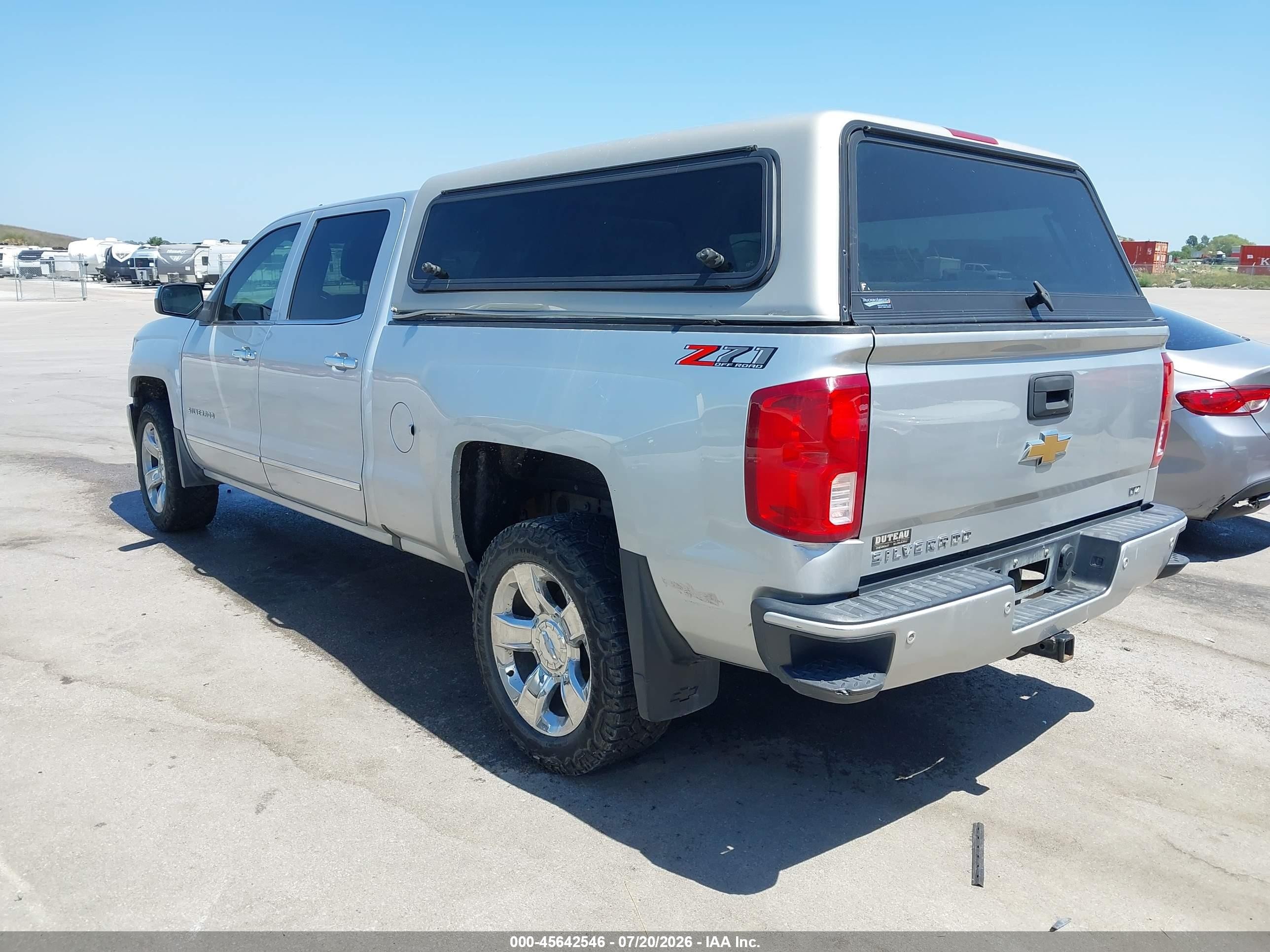 2018 Chevrolet Silverado 1500 2lz Серебряный vin: 3GCUKSEC5JG335410