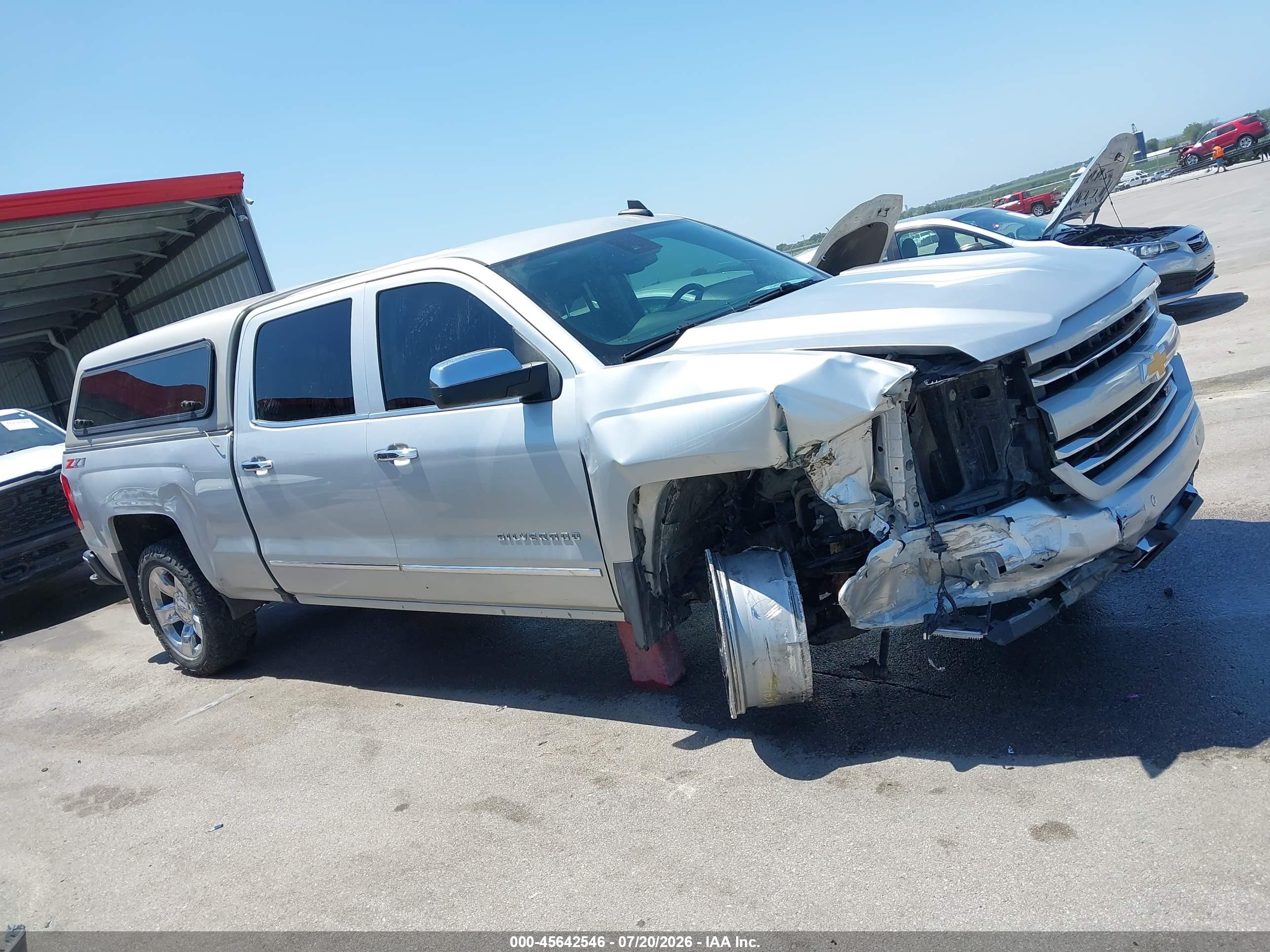 2018 Chevrolet Silverado 1500 2lz Серебряный vin: 3GCUKSEC5JG335410