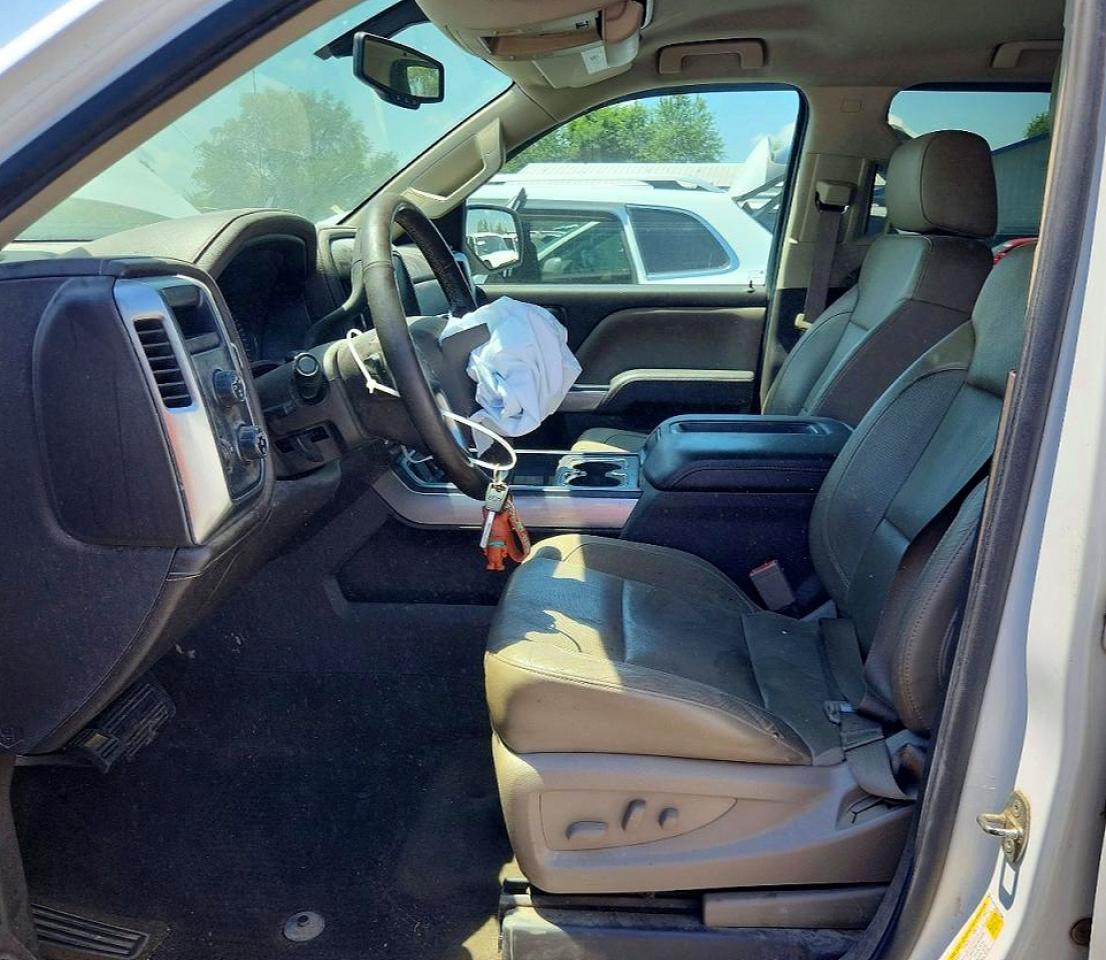 2014 Chevrolet Silverado K1500 Ltz White vin: 3GCUKSEC6EG176306