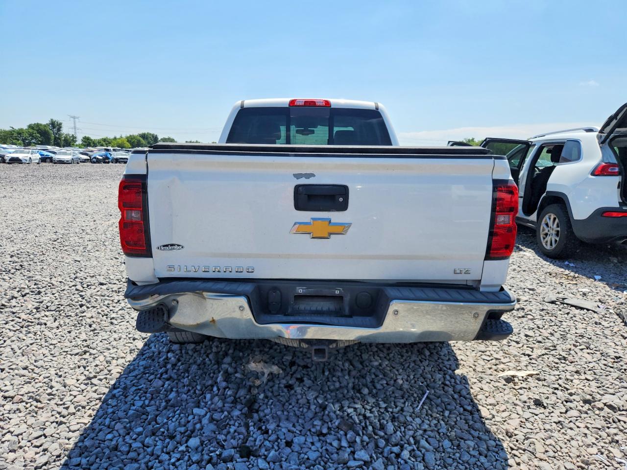 2014 Chevrolet Silverado K1500 Ltz White vin: 3GCUKSEC6EG176306
