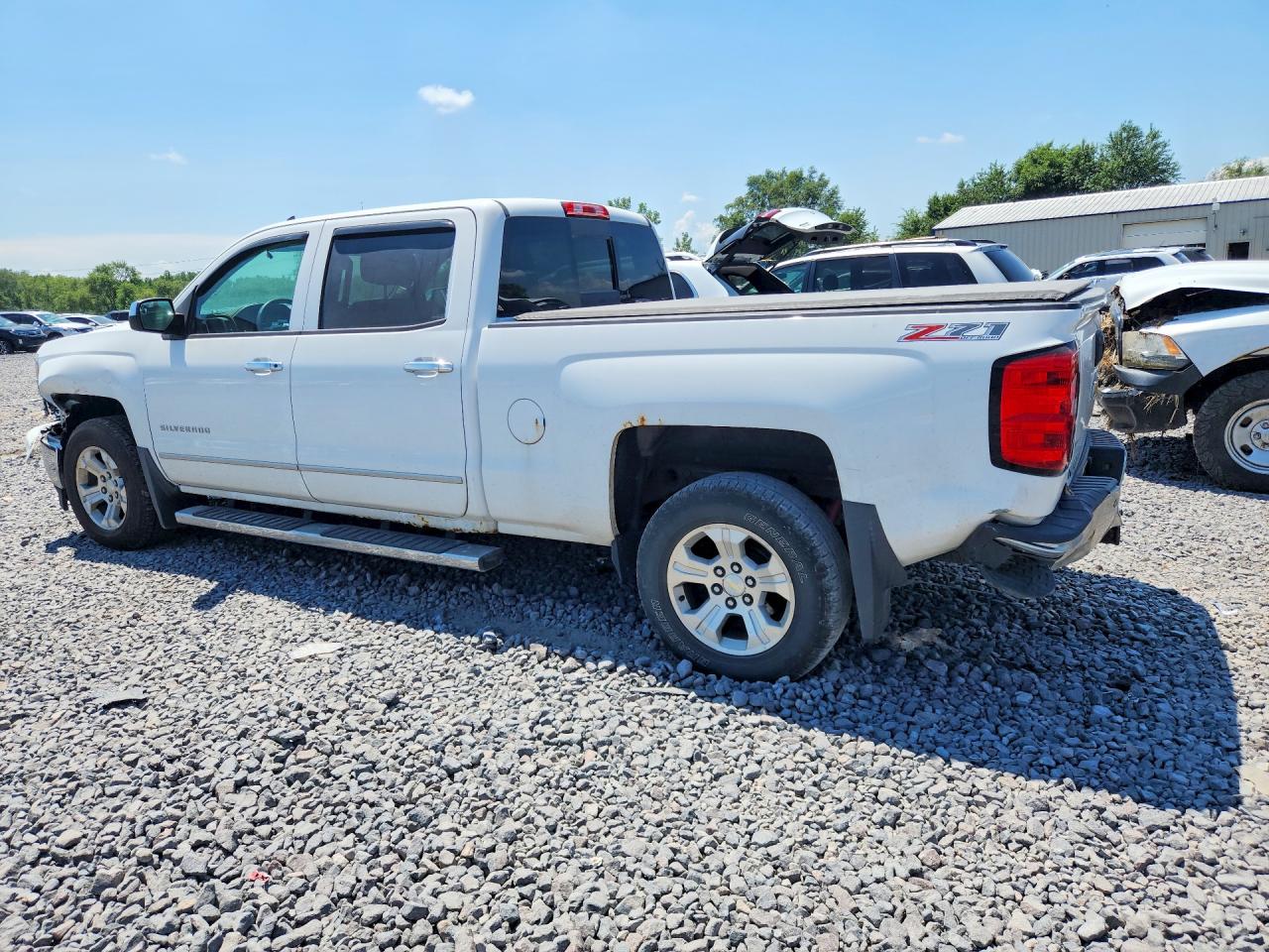 2014 Chevrolet Silverado K1500 Ltz White vin: 3GCUKSEC6EG176306