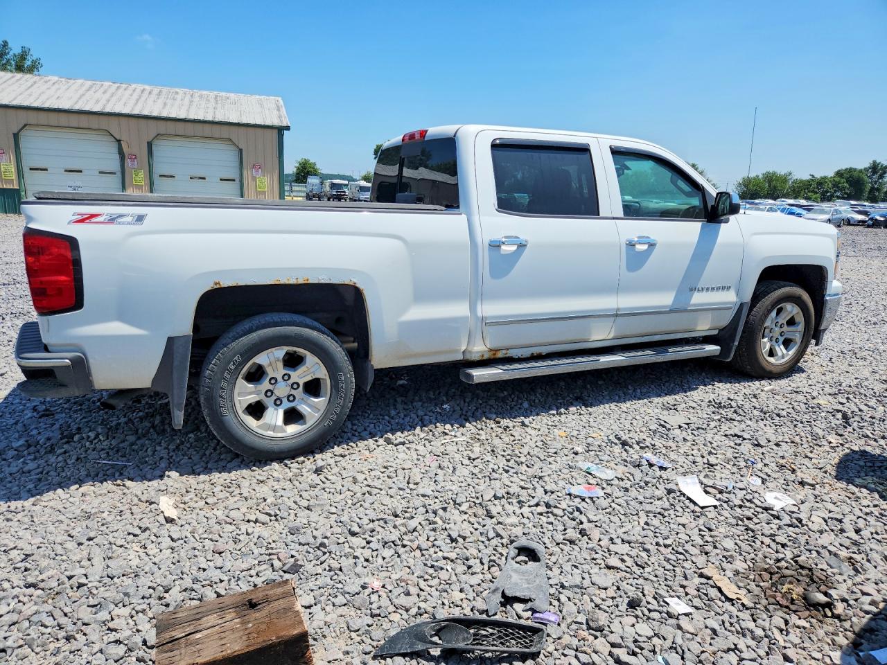 2014 Chevrolet Silverado K1500 Ltz White vin: 3GCUKSEC6EG176306