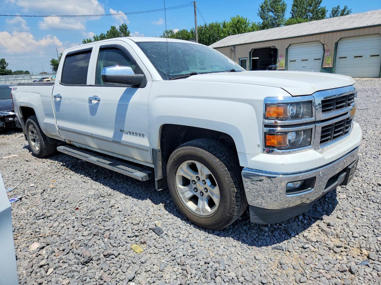 2014 Chevrolet Silverado K1500 Ltz White vin: 3GCUKSEC6EG176306
