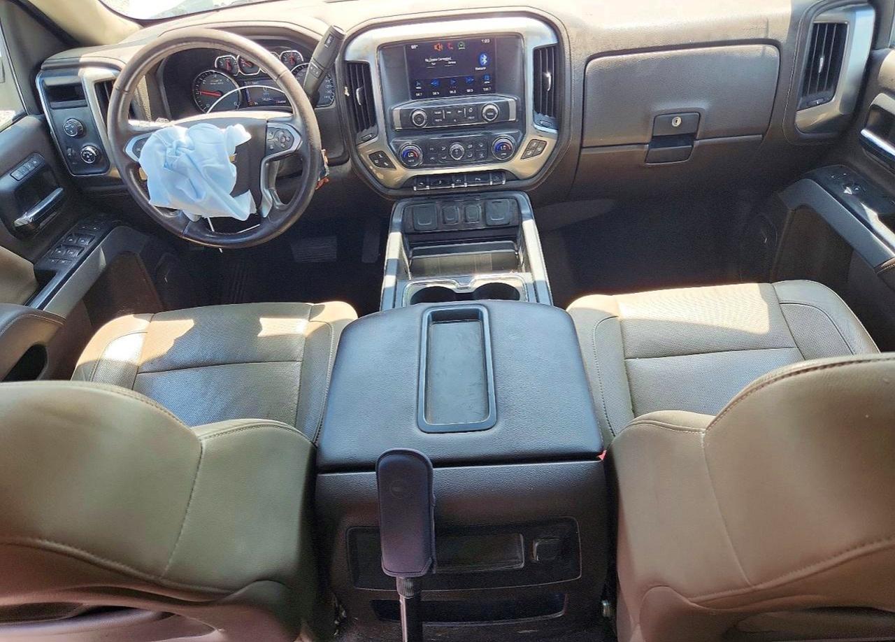 2014 Chevrolet Silverado K1500 Ltz White vin: 3GCUKSEC6EG176306
