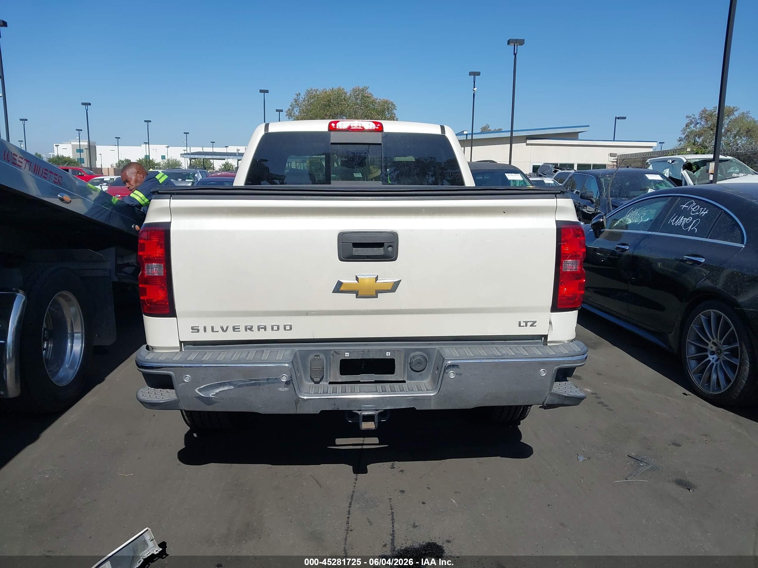 2014 Chevrolet Silverado 1500 1lz White vin: 3GCUKSEC6EG219980