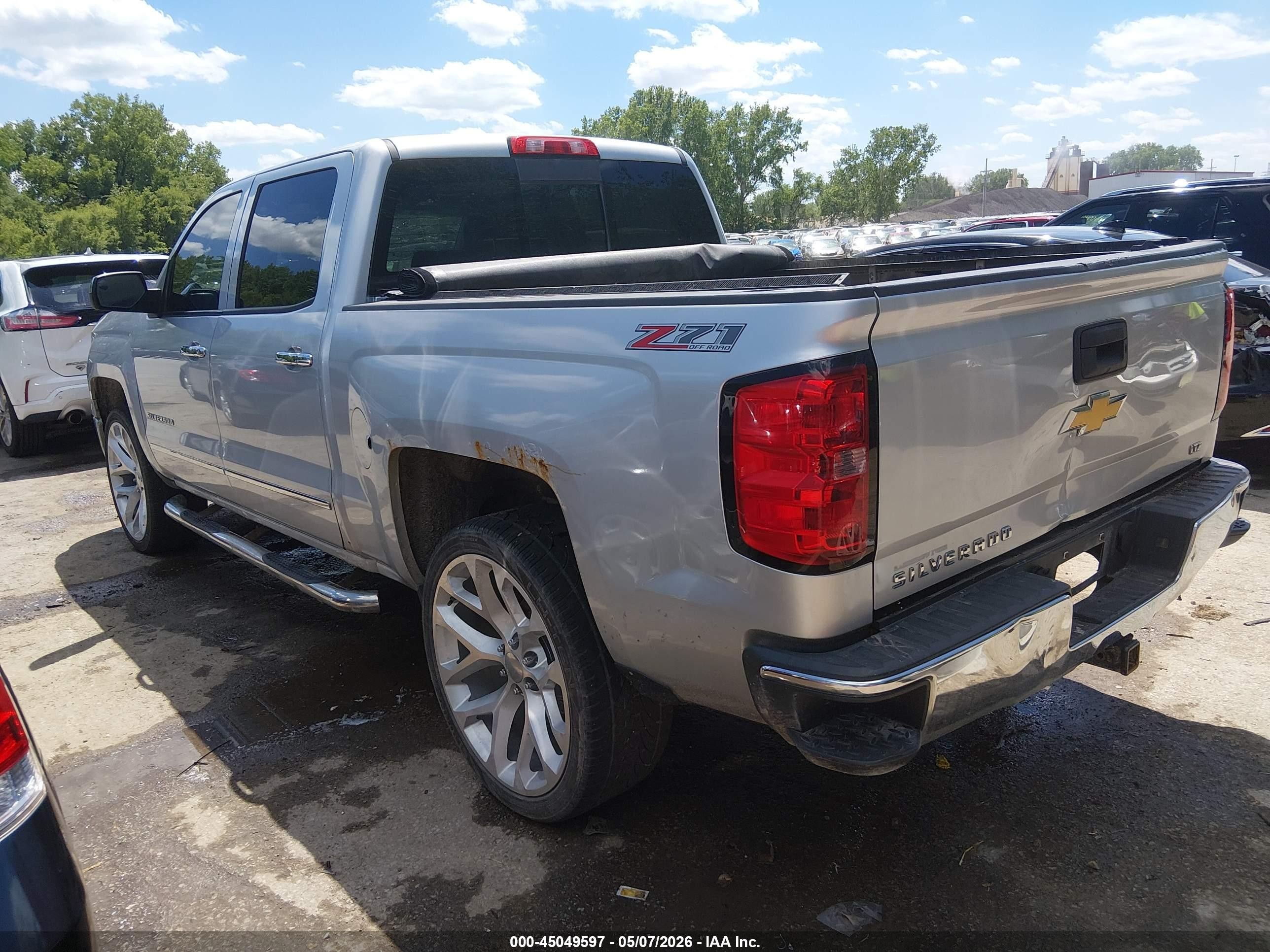 2014 Chevrolet Silverado 1500 2lz Серебряный vin: 3GCUKSEC6EG232695