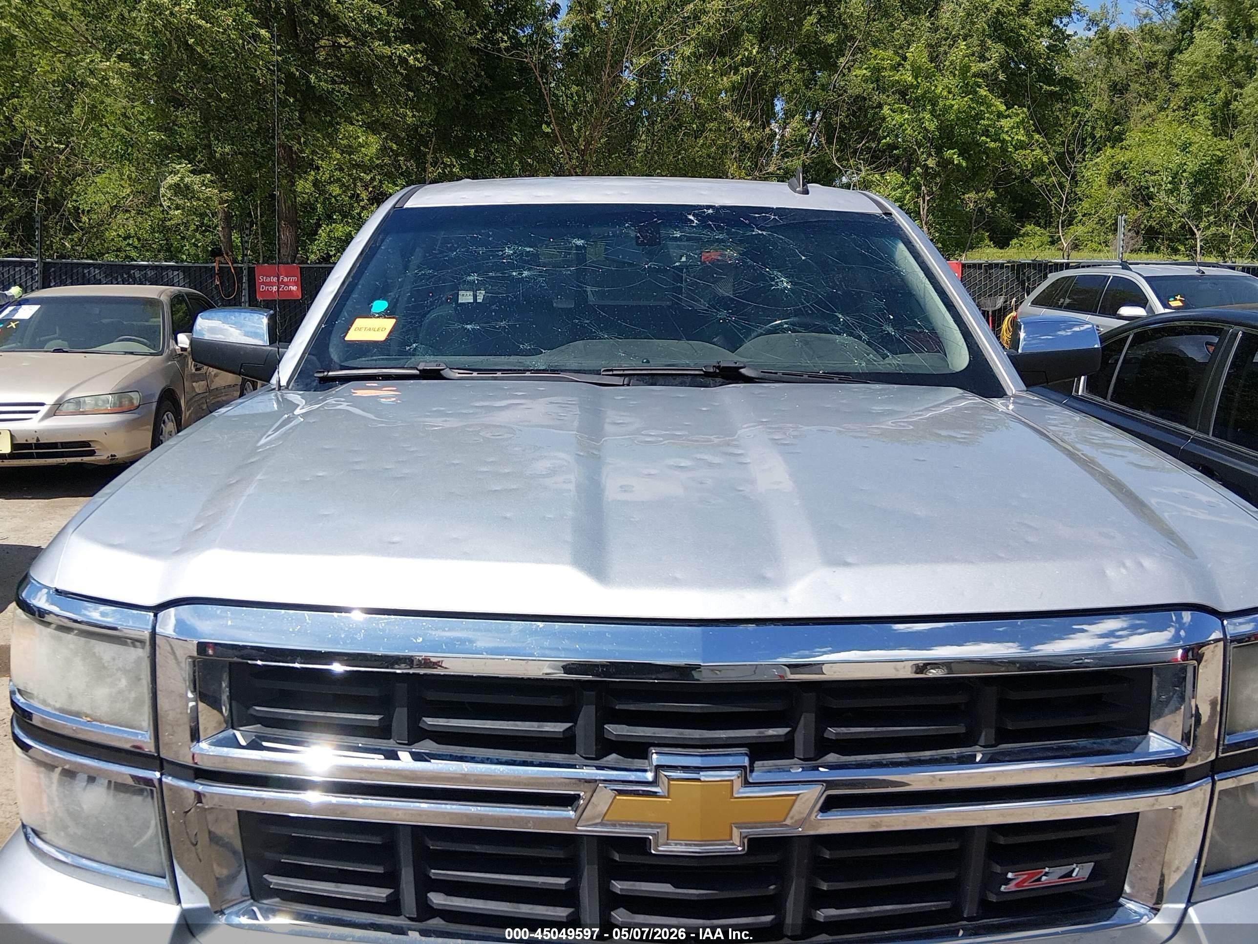 2014 Chevrolet Silverado 1500 2lz Серебряный vin: 3GCUKSEC6EG232695