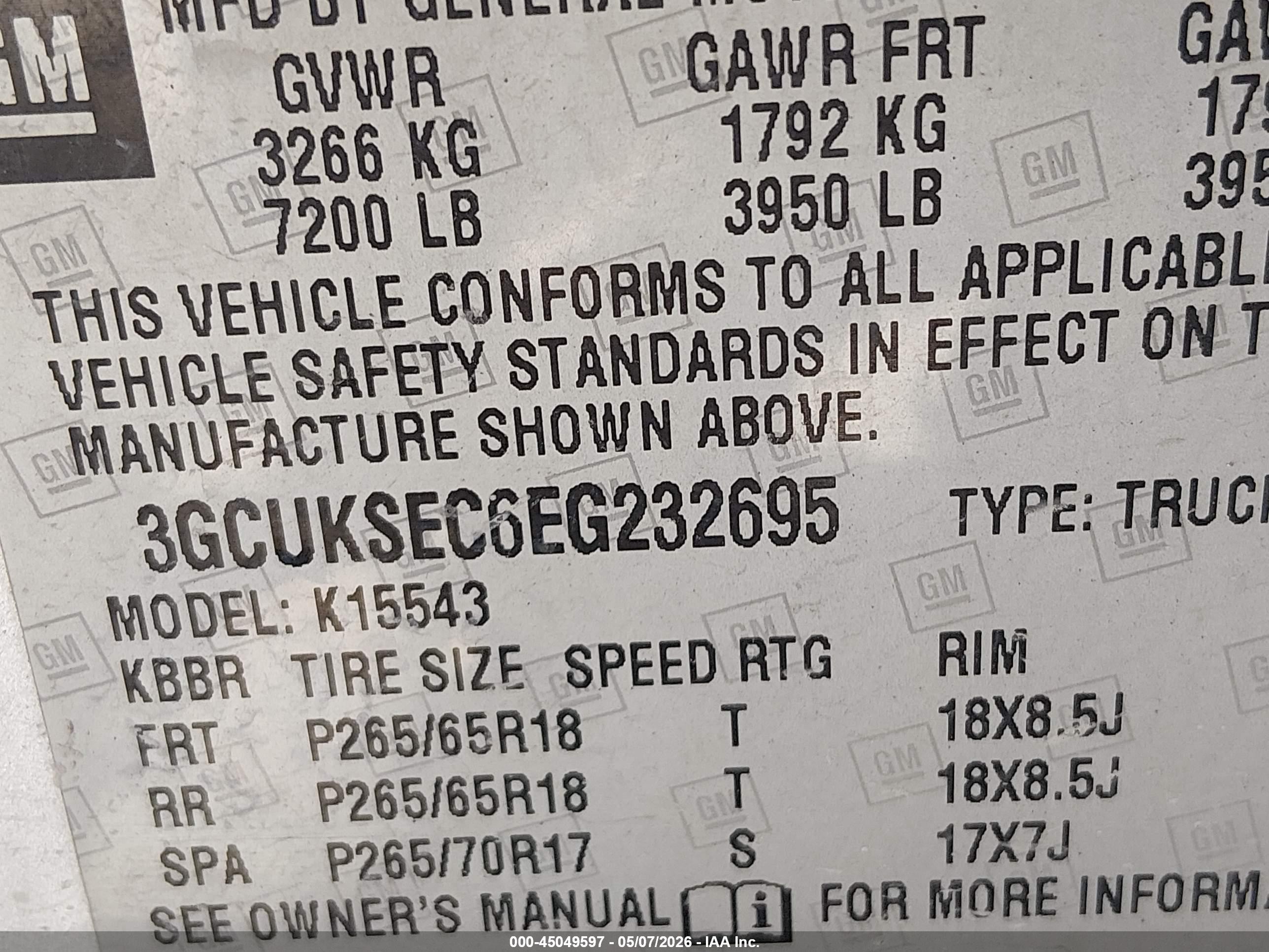 2014 Chevrolet Silverado 1500 2lz Серебряный vin: 3GCUKSEC6EG232695