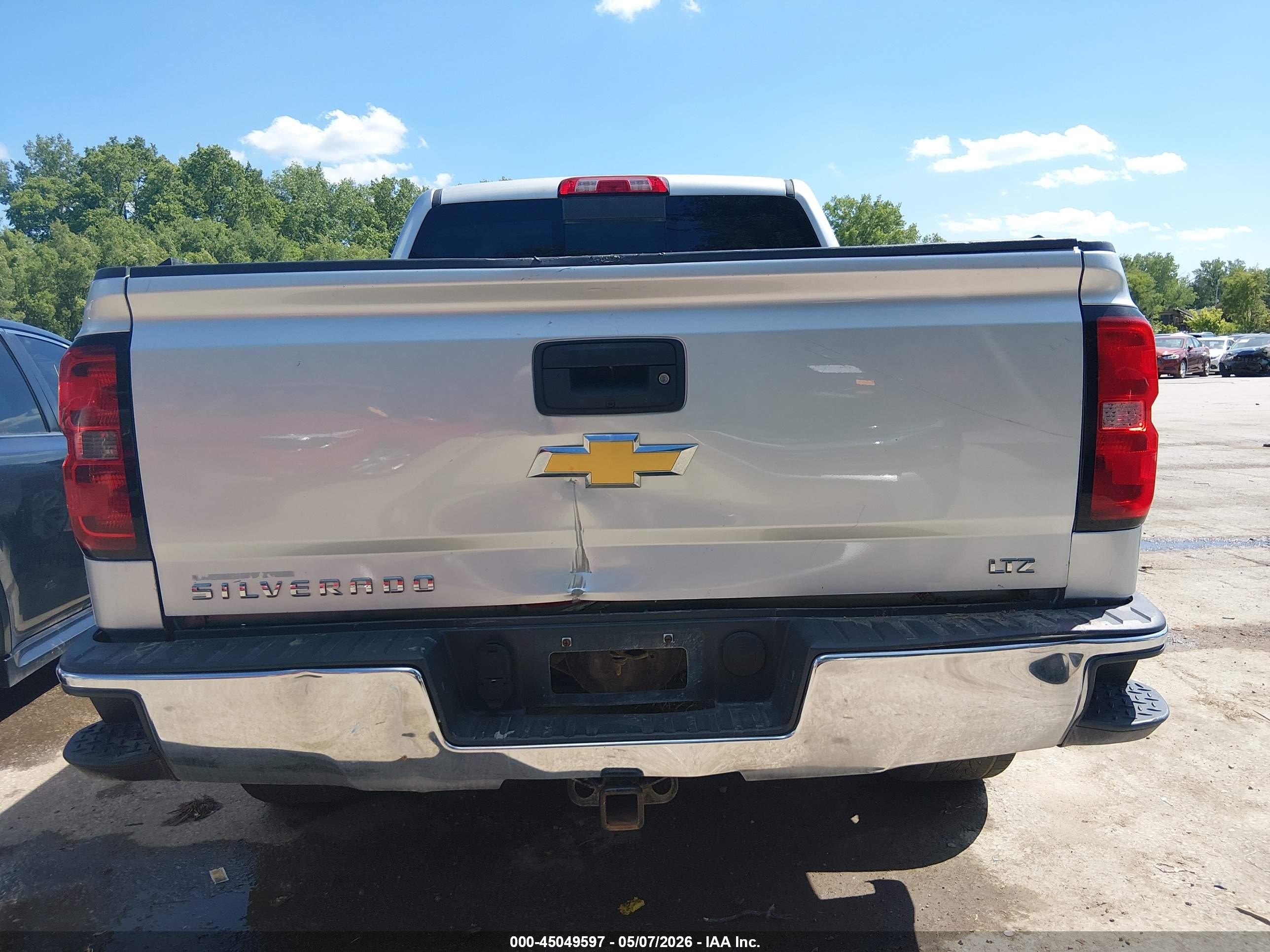 2014 Chevrolet Silverado 1500 2lz Серебряный vin: 3GCUKSEC6EG232695