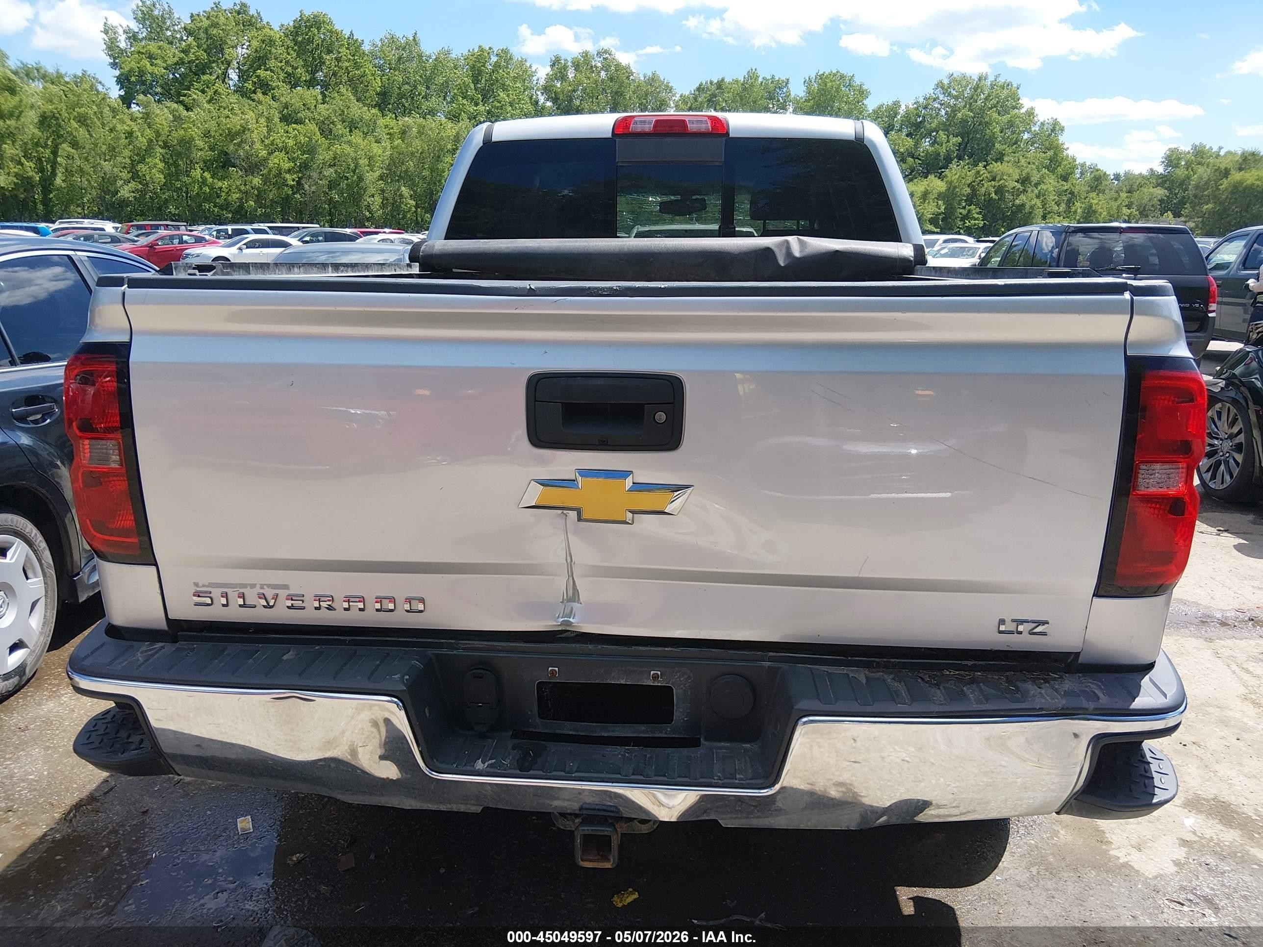 2014 Chevrolet Silverado 1500 2lz Серебряный vin: 3GCUKSEC6EG232695
