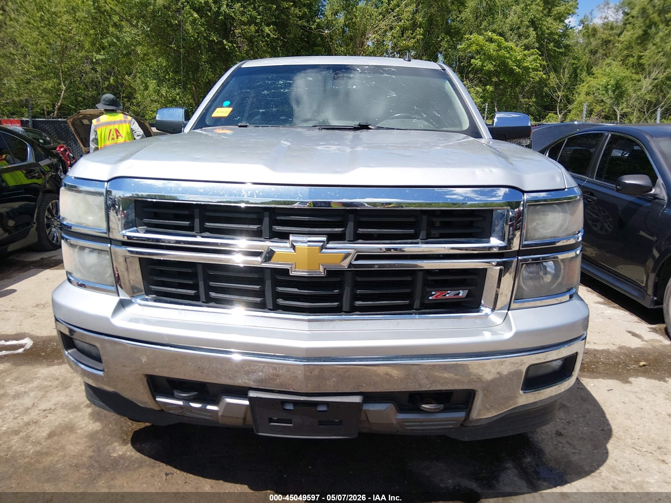 2014 Chevrolet Silverado 1500 2lz Серебряный vin: 3GCUKSEC6EG232695