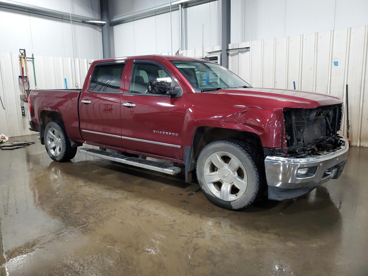 2014 Chevrolet Silverado K1500 Ltz Maroon vin: 3GCUKSEC6EG369135