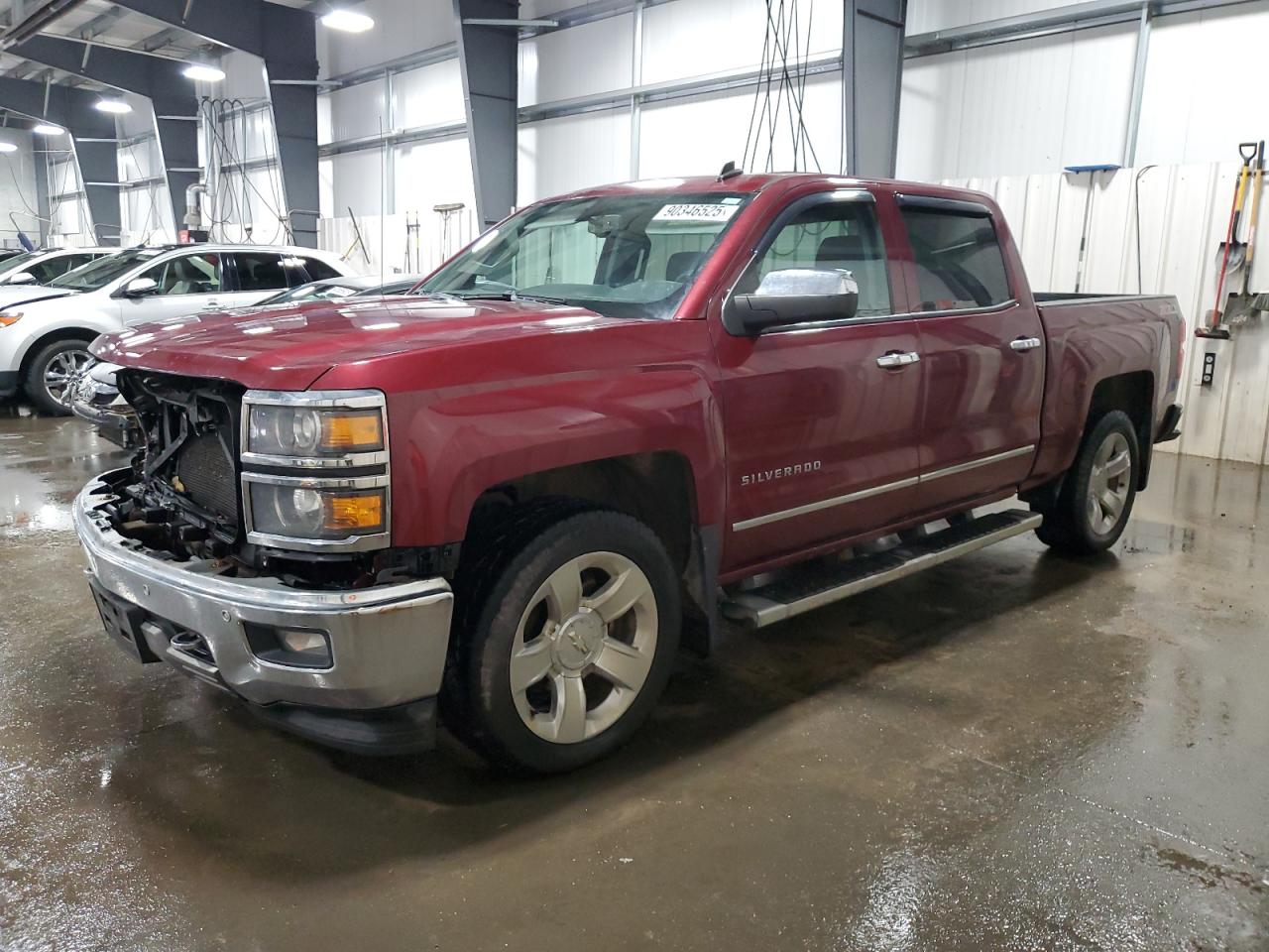 2014 Chevrolet Silverado K1500 Ltz Maroon vin: 3GCUKSEC6EG369135