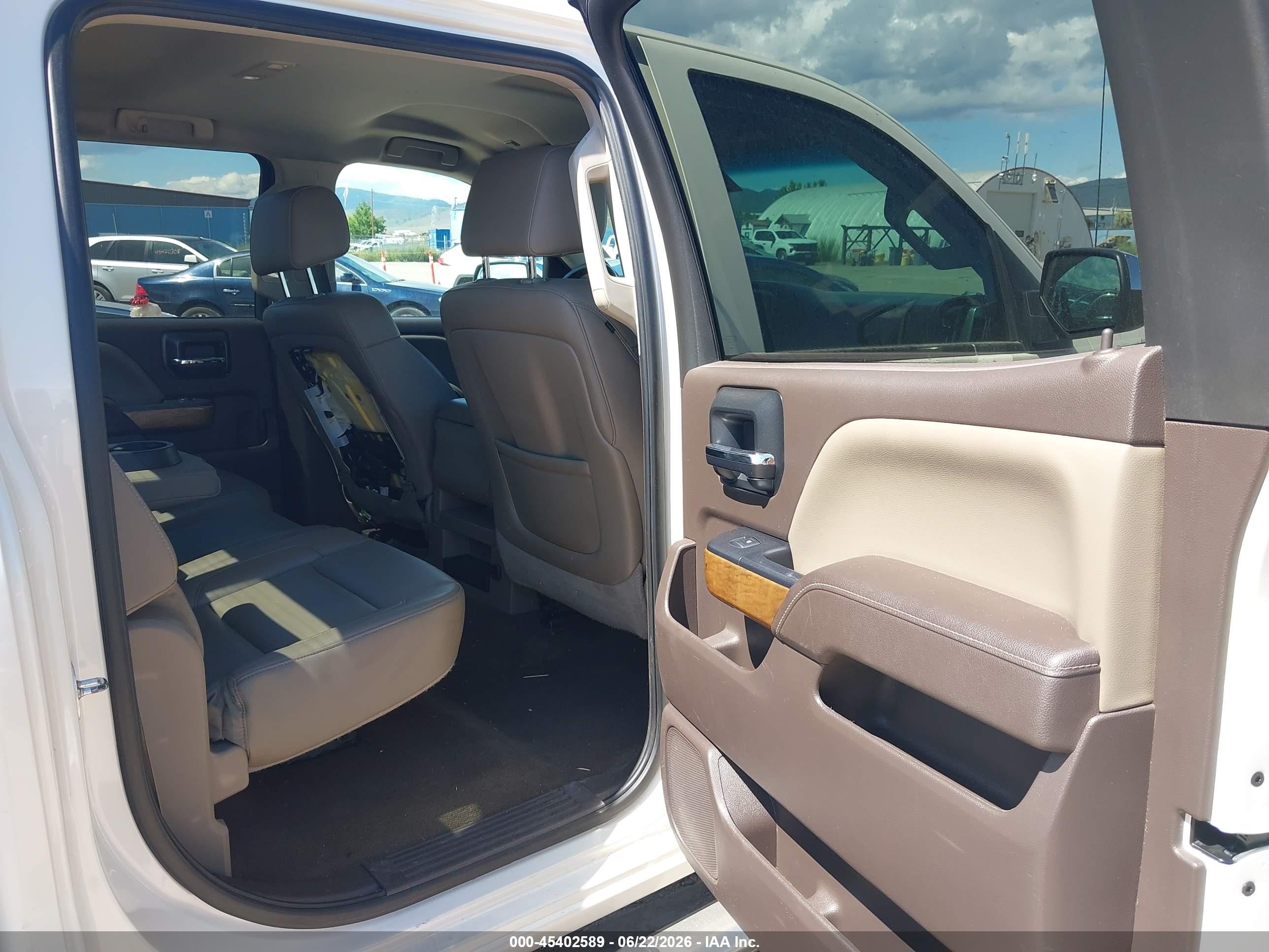 2014 Chevrolet Silverado 1500 Ltz White vin: 3GCUKSEC6EG526260