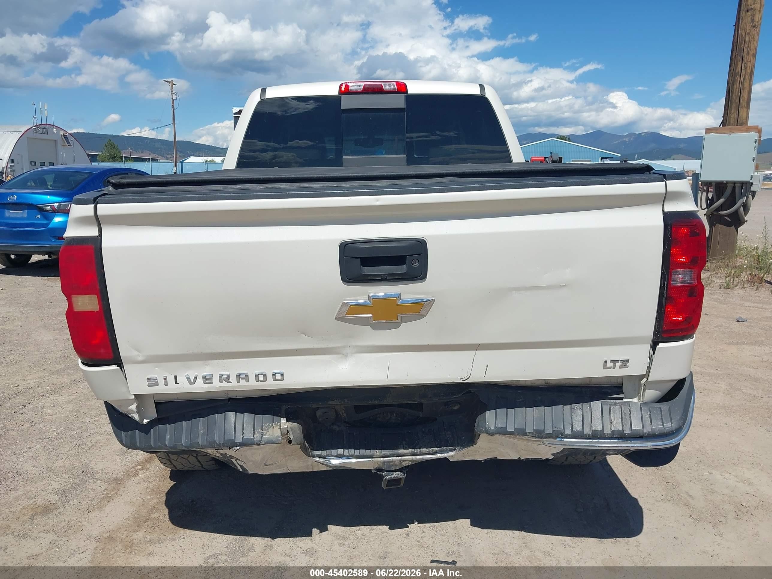 2014 Chevrolet Silverado 1500 Ltz White vin: 3GCUKSEC6EG526260