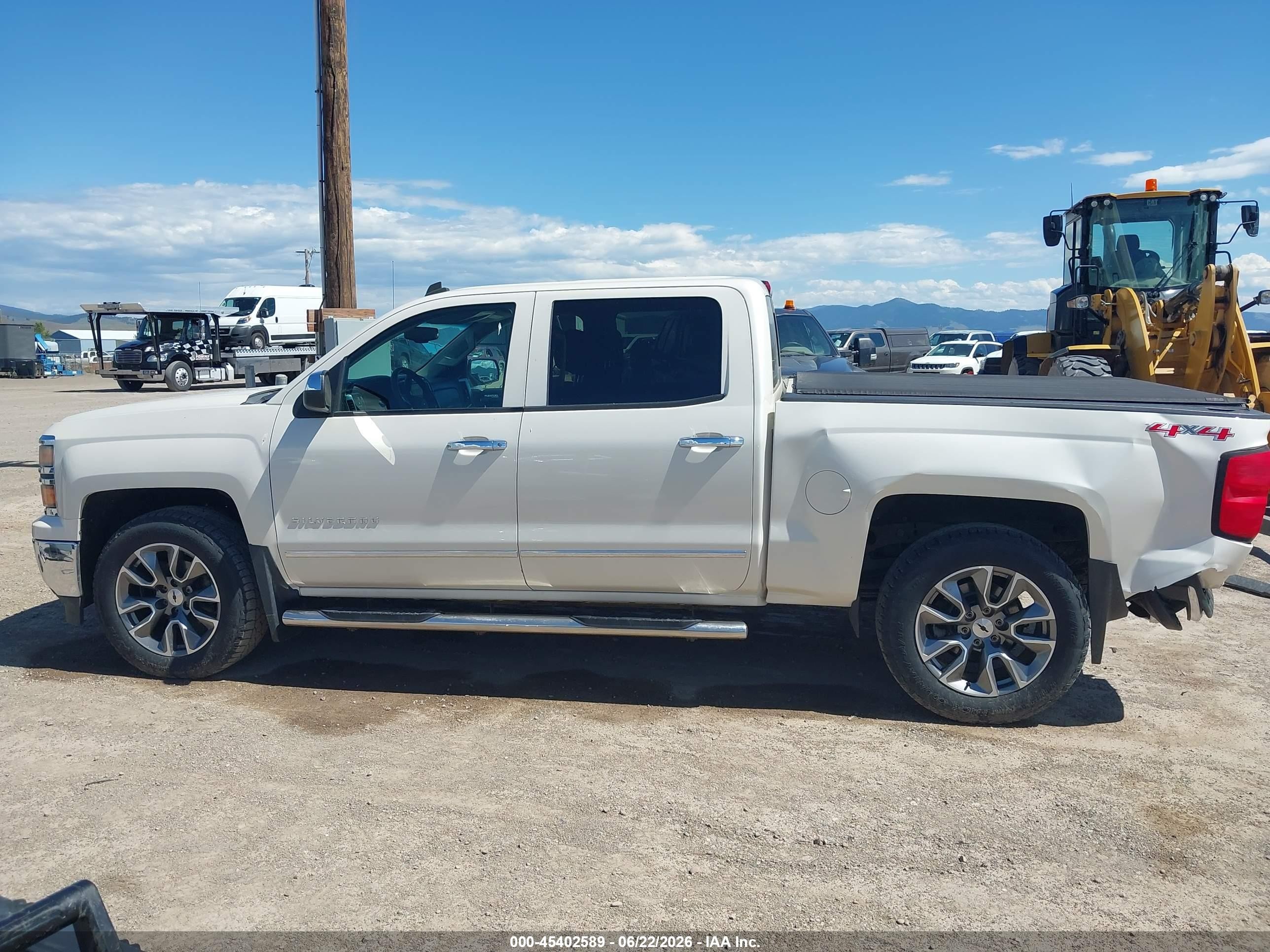 2014 Chevrolet Silverado 1500 Ltz White vin: 3GCUKSEC6EG526260